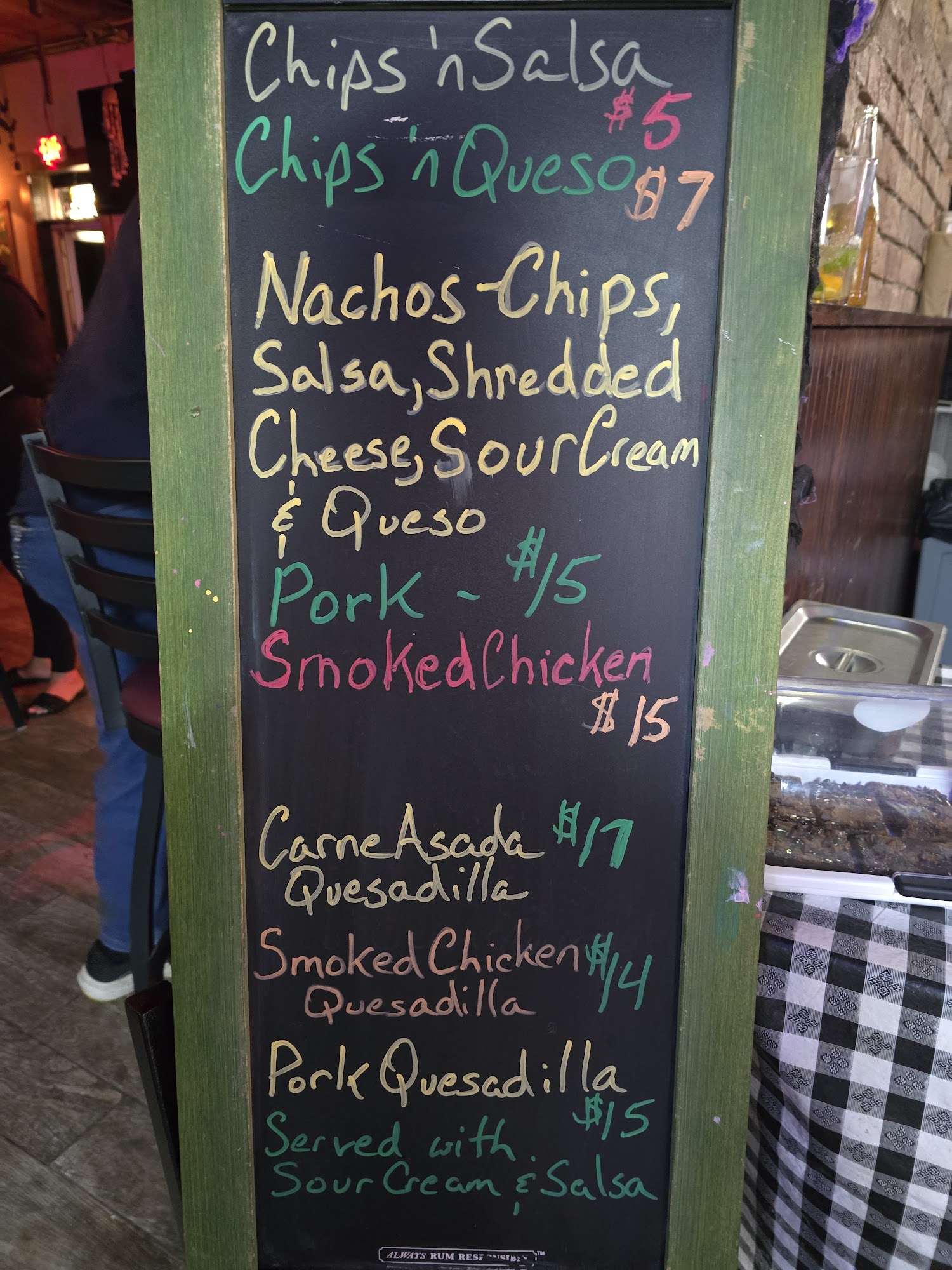 Donz On the Lake Menu