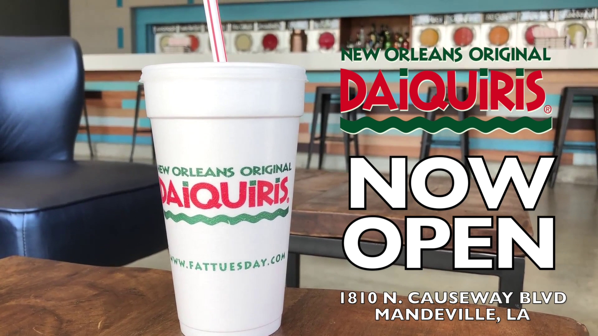 New Orleans Original Daiquiris Menu