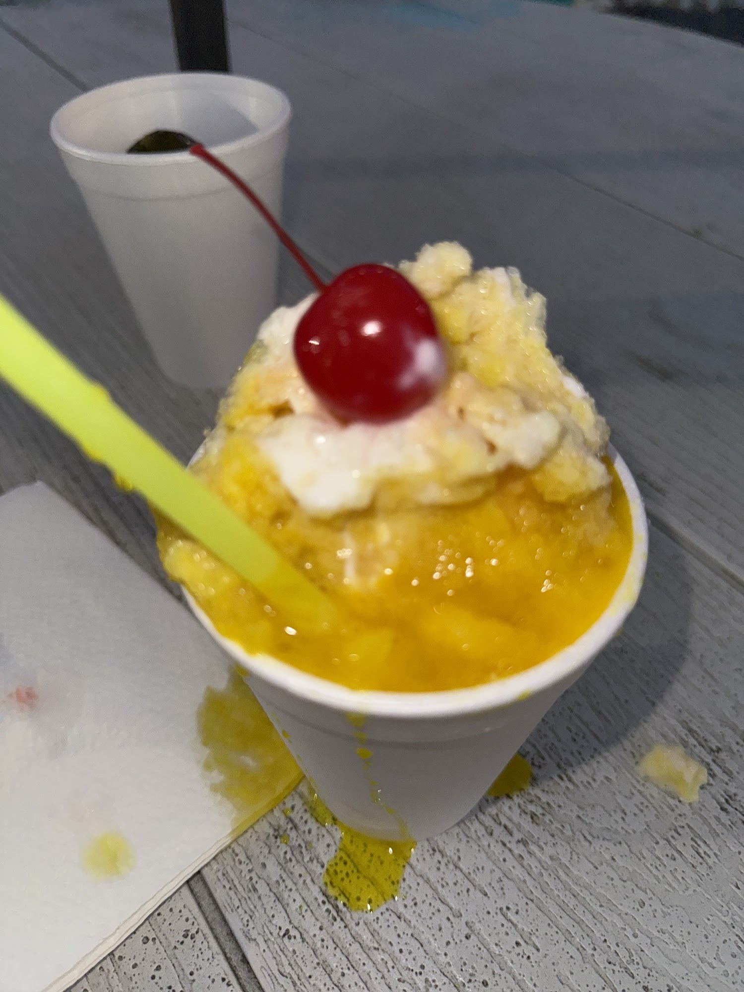 Snow Cone Place Menu