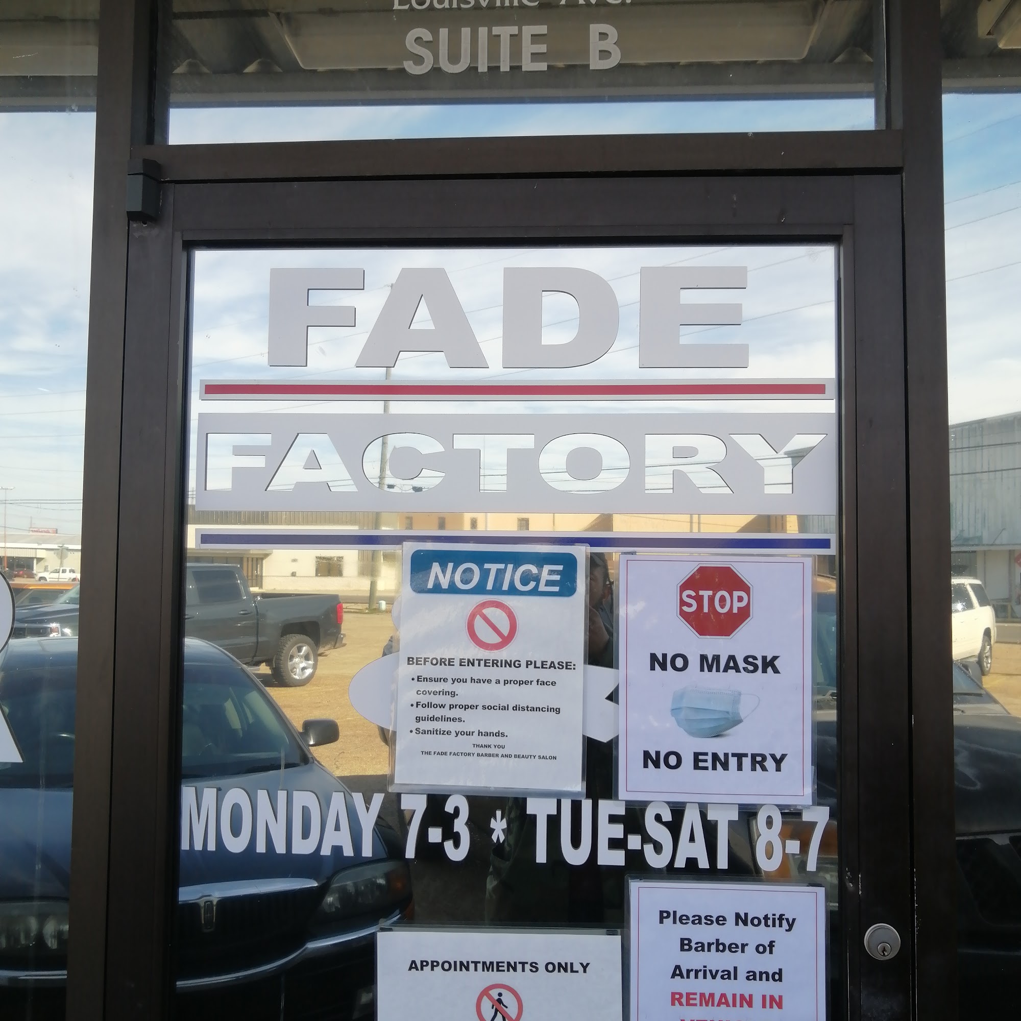 Fade Factory 3122 Louisville Ave suite b, Monroe Louisiana 71201