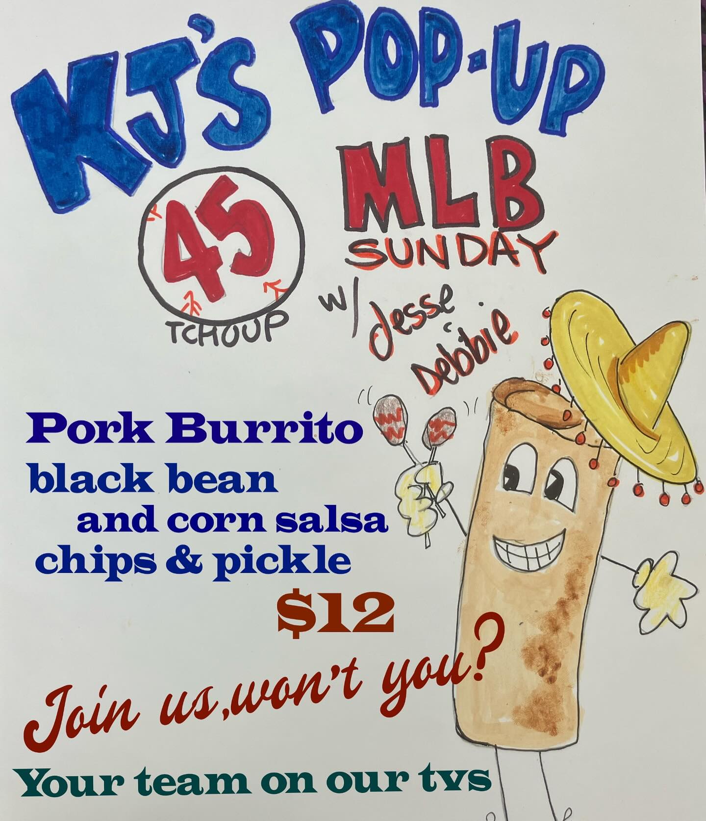45 Tchoup Menu