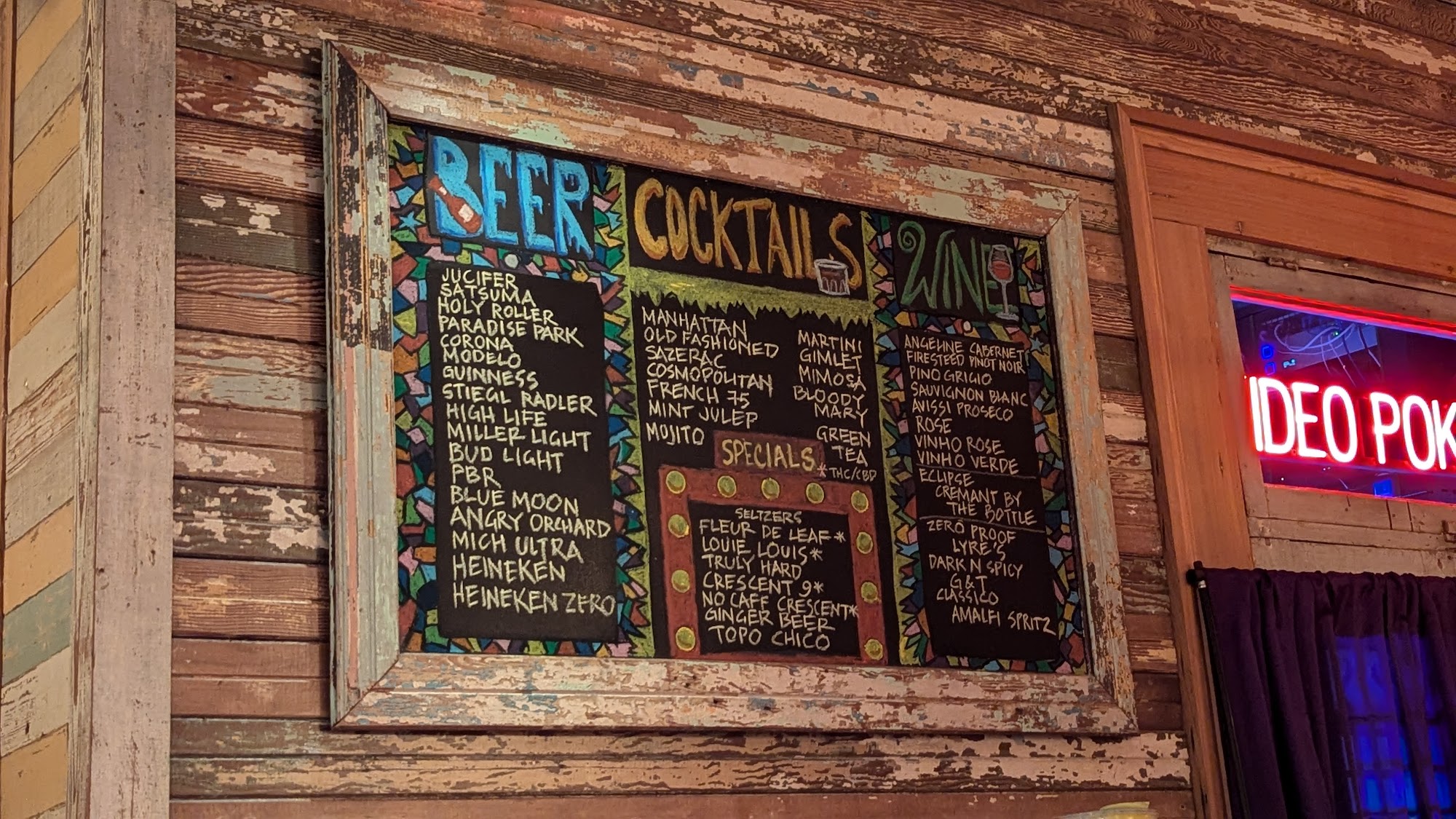 Madame Vic's Menu