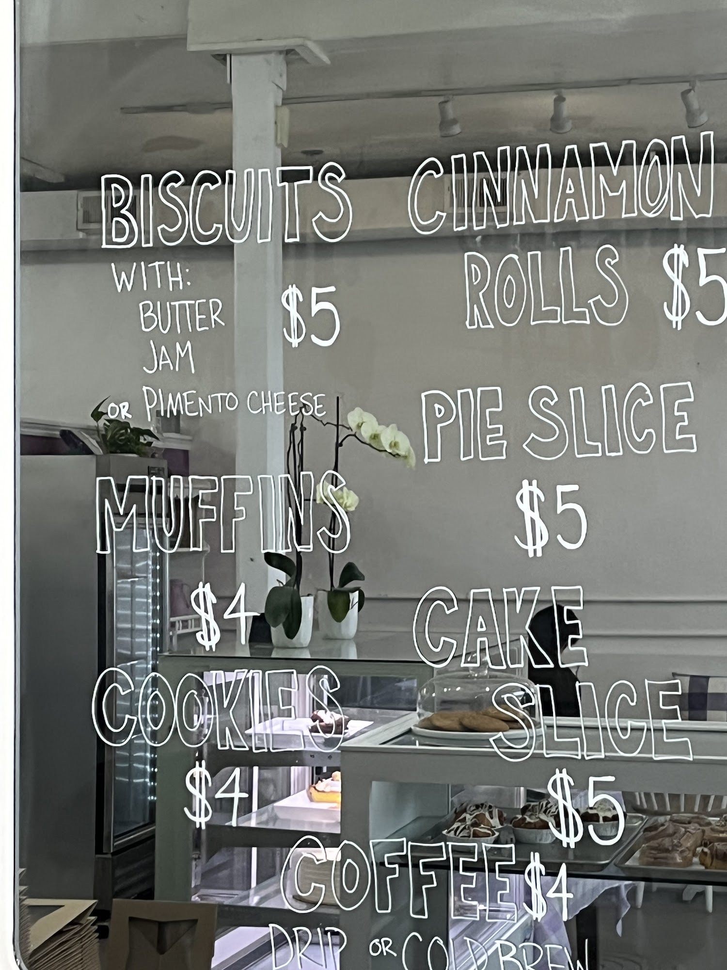 Mae’s Bakeshop Menu