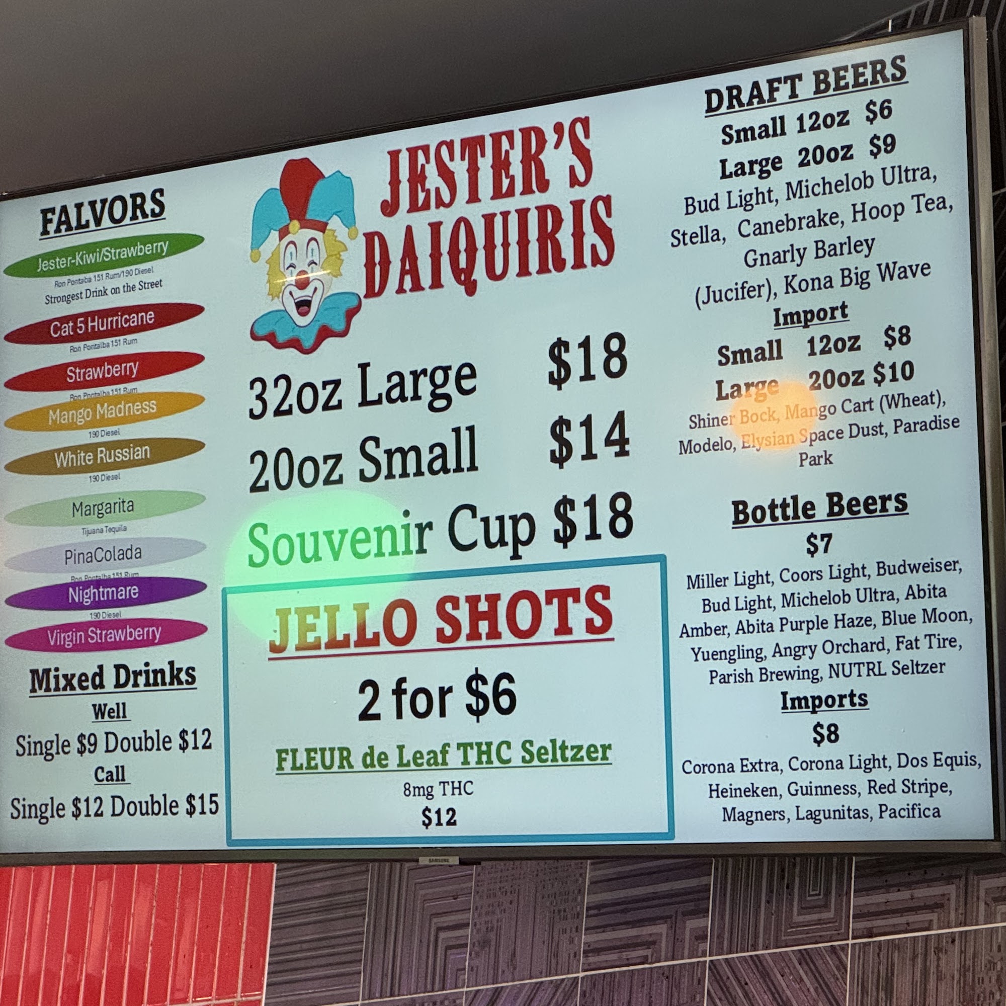 Jester Mardi Gras Daiquiris