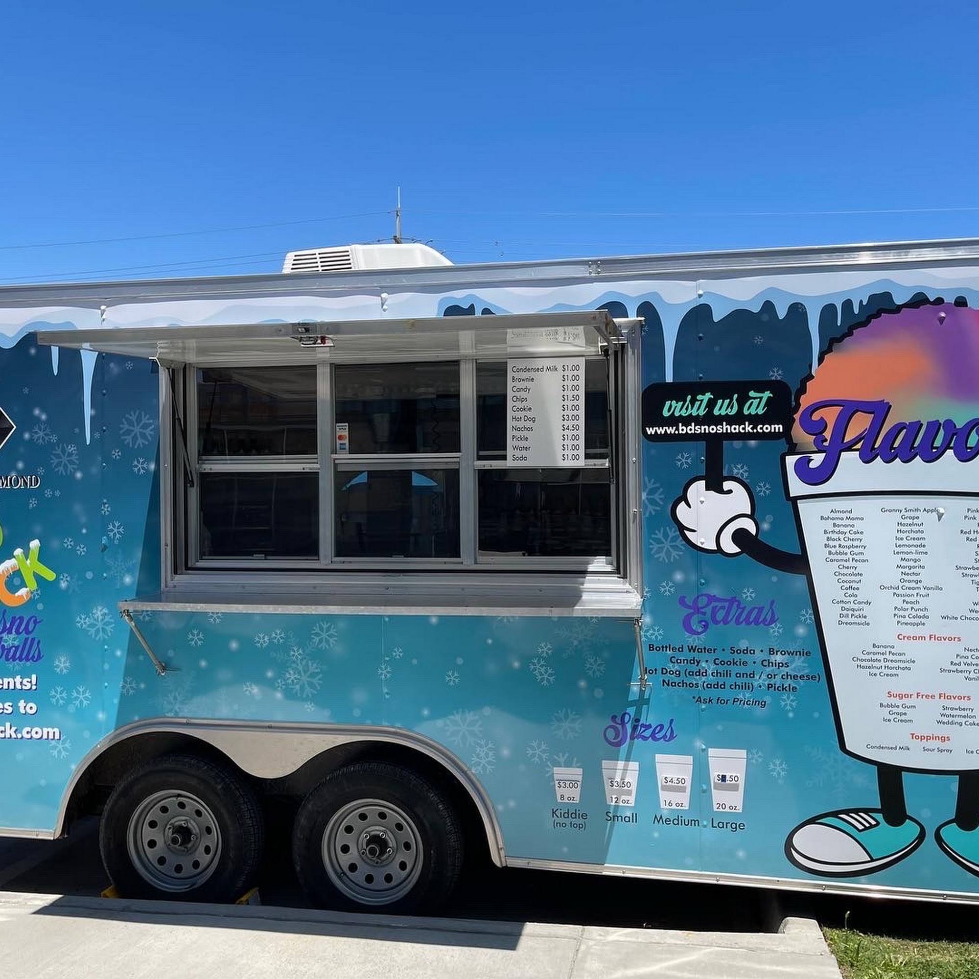 Black Diamond Sno Shack Menu