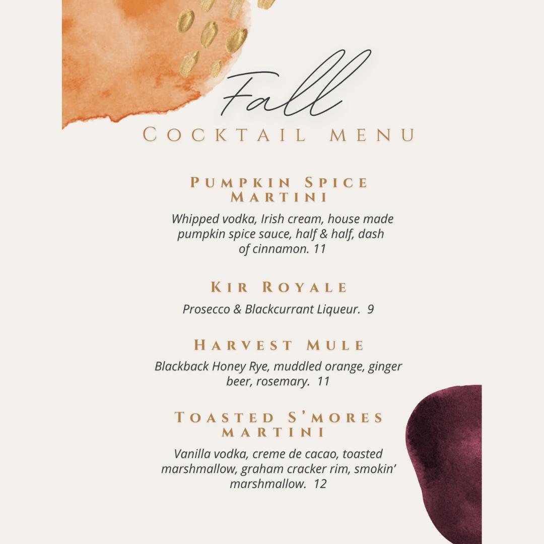 Board and Bottle Cafe and Wine Bar Menu