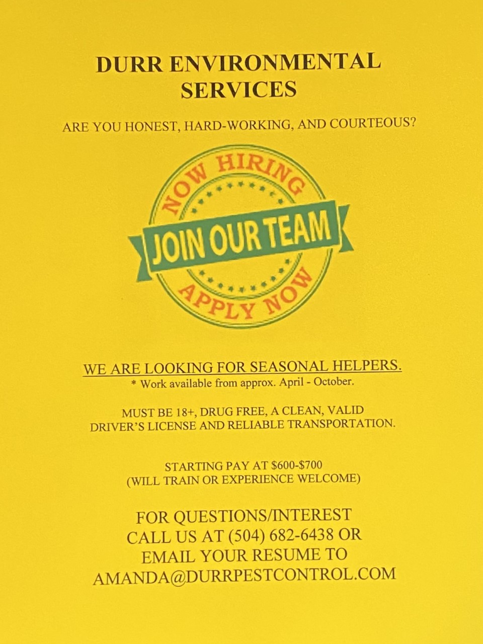 DURR Environmental Services