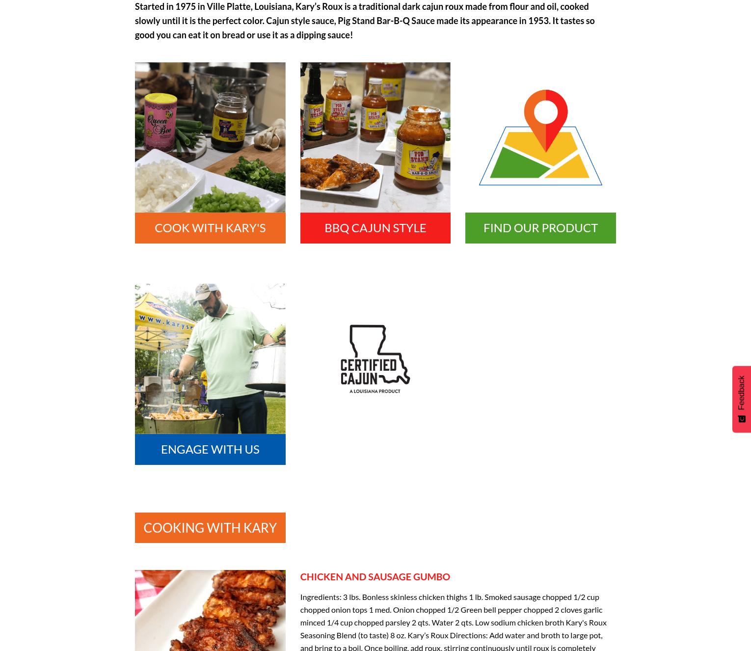 Kary's Roux & Pig Stand Bar-B-Q Sauce Menu
