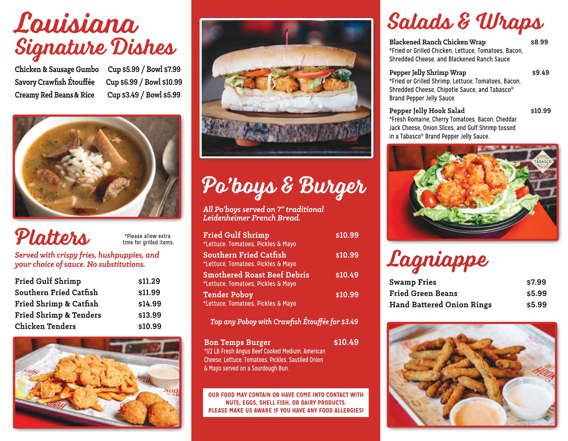 Off The Hook Menu