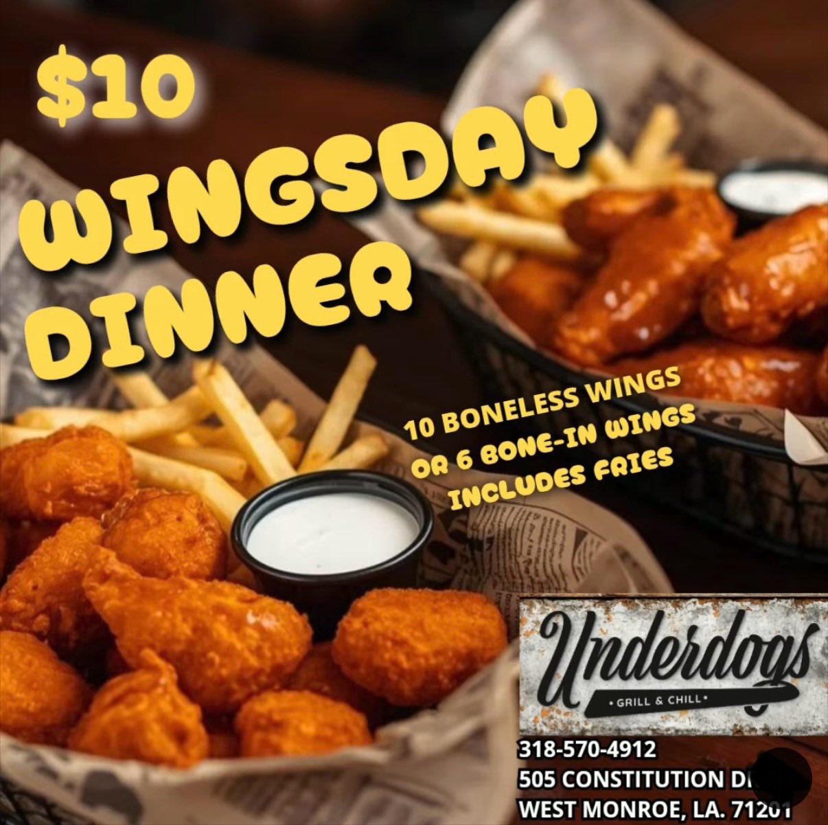 Underdogs Grill & Chill West Monroe