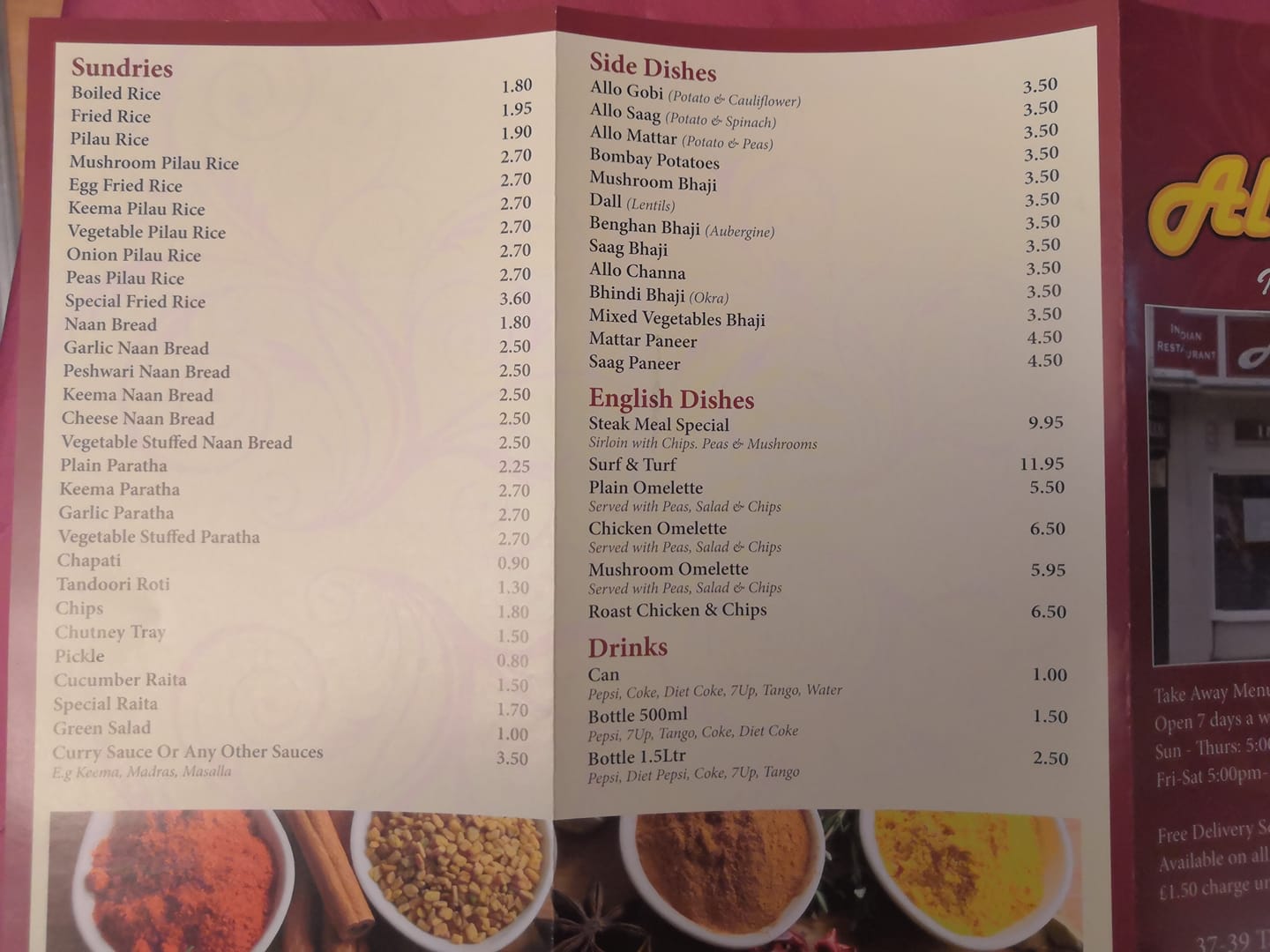 Al Amir • Spicy and delicious Indian cuisine Menu
