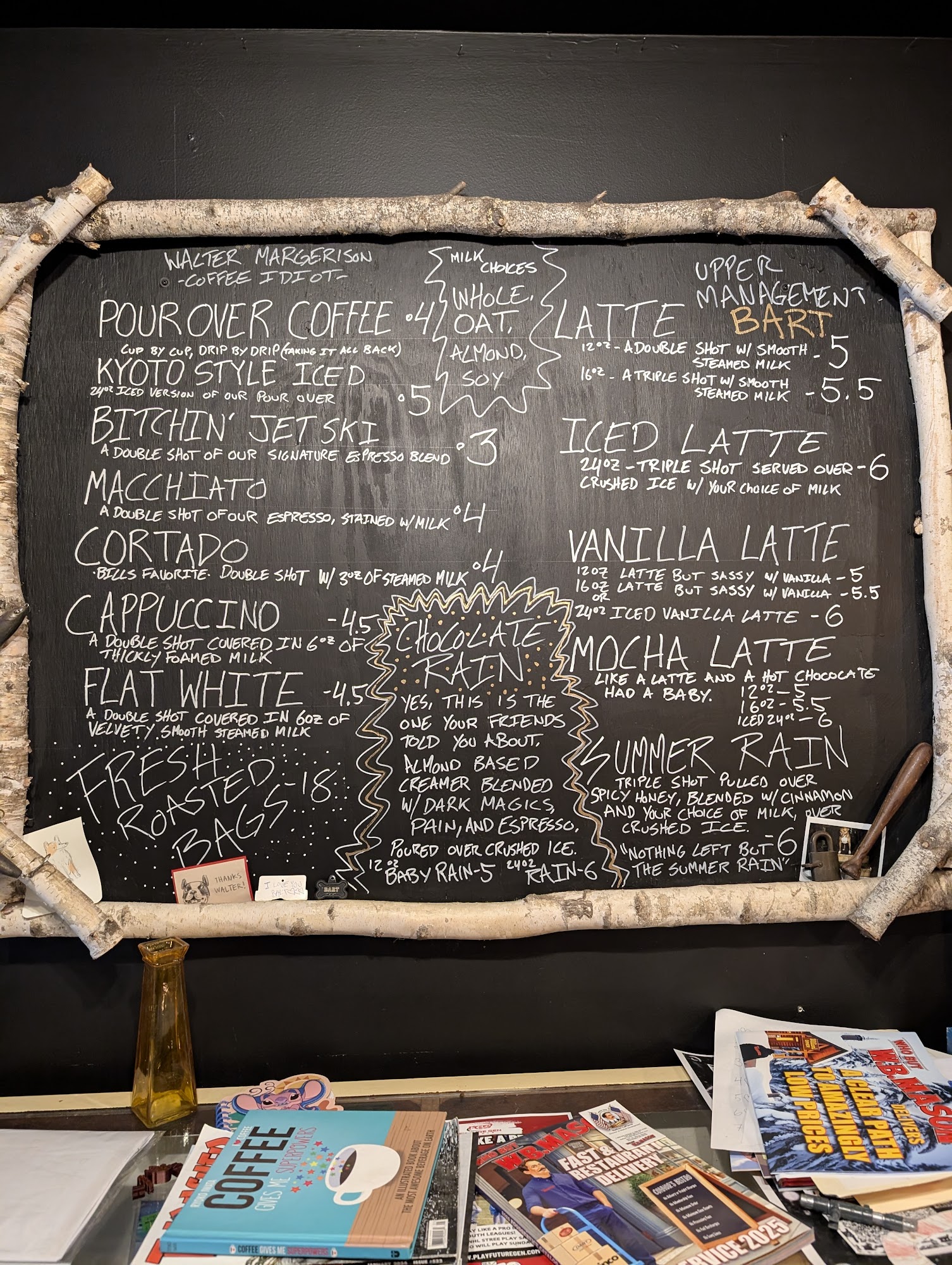 Wise House Coffee Menu