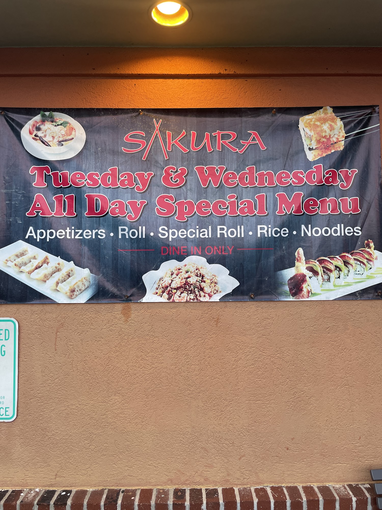 Sakura hibachi sushi Menu