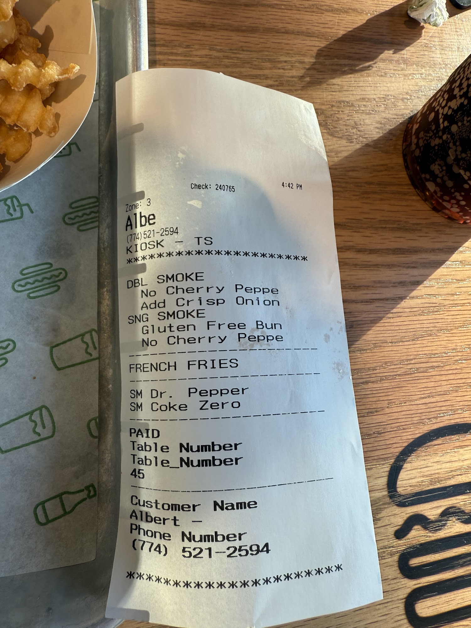Shake Shack Hyannis Menu