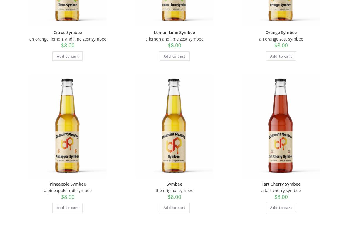 Blisspoint Meadery Menu
