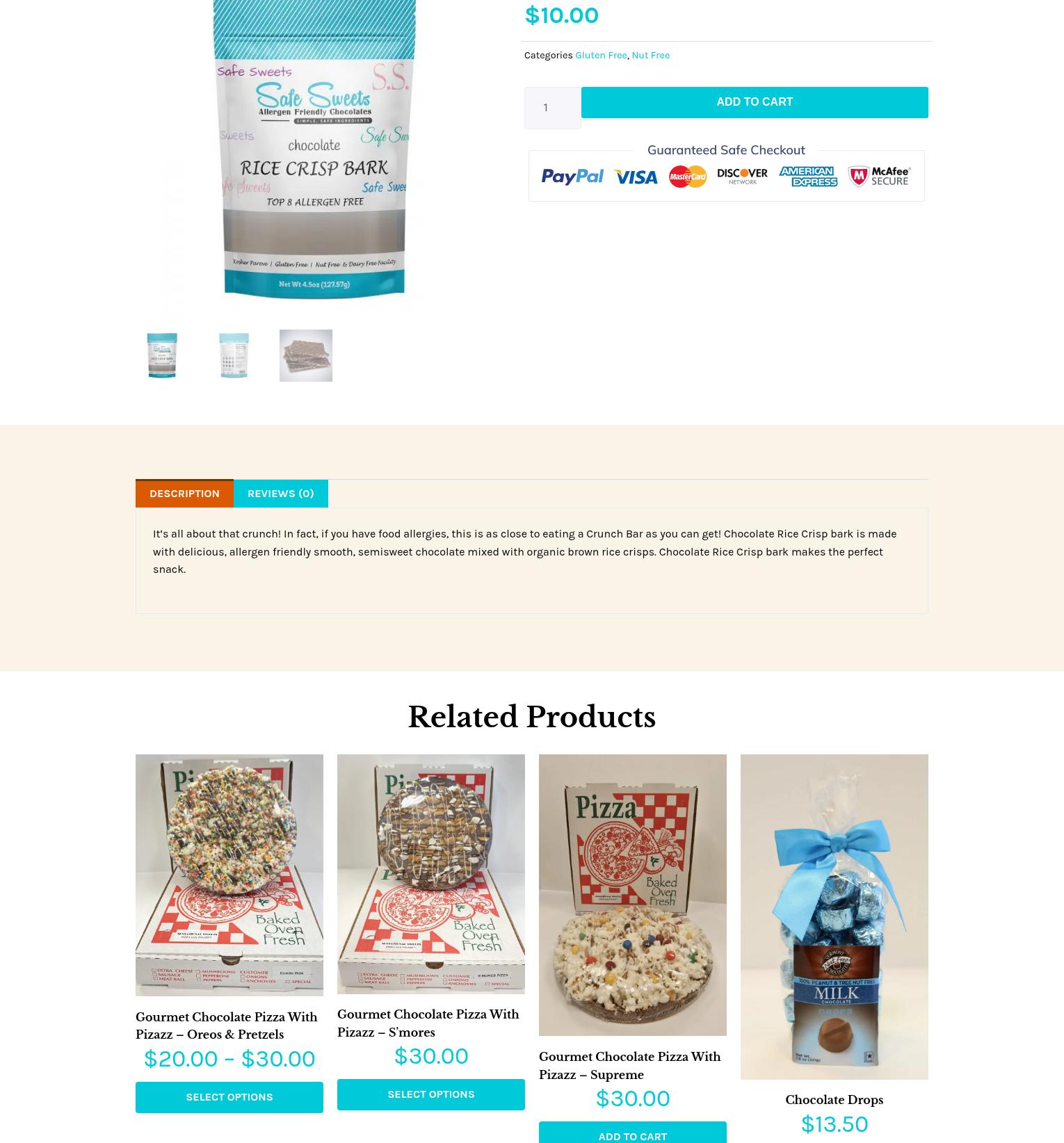 A Chocolate Dream Menu