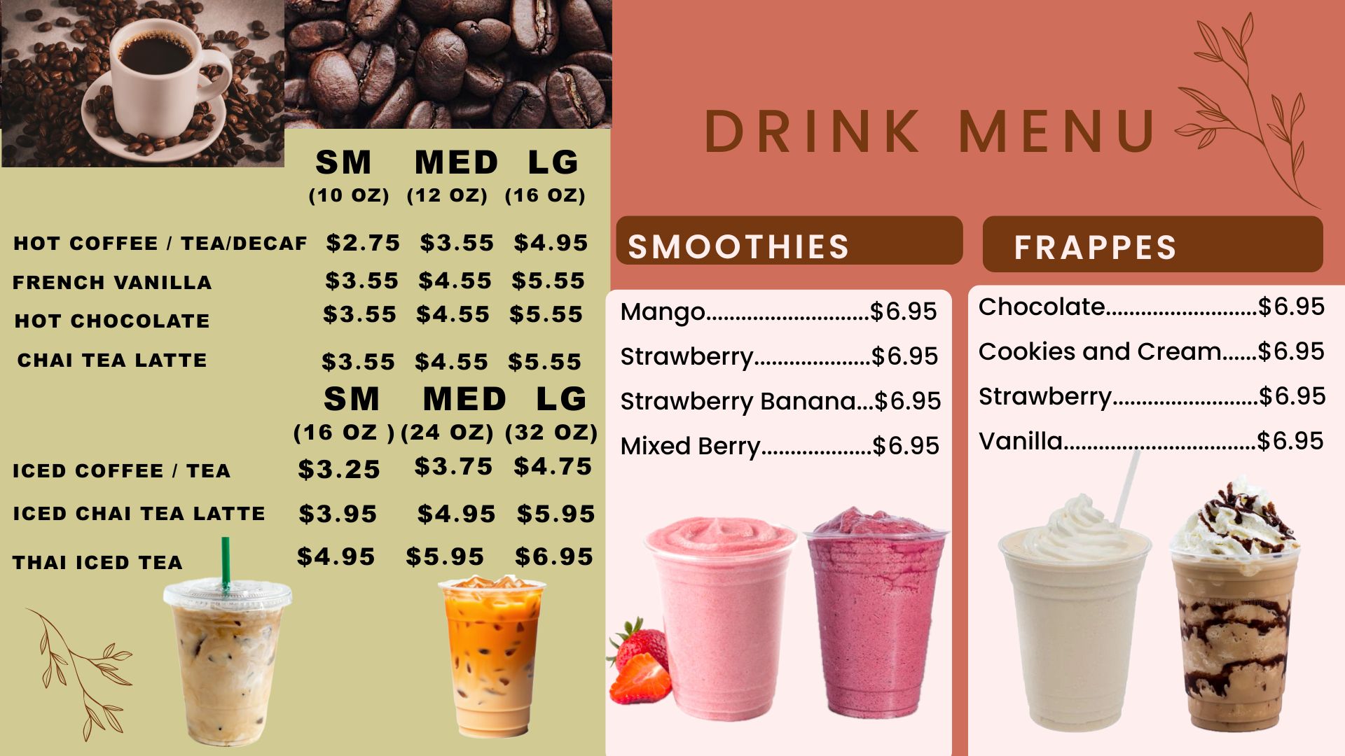 Anna's Hand Cut Donuts Inc Menu