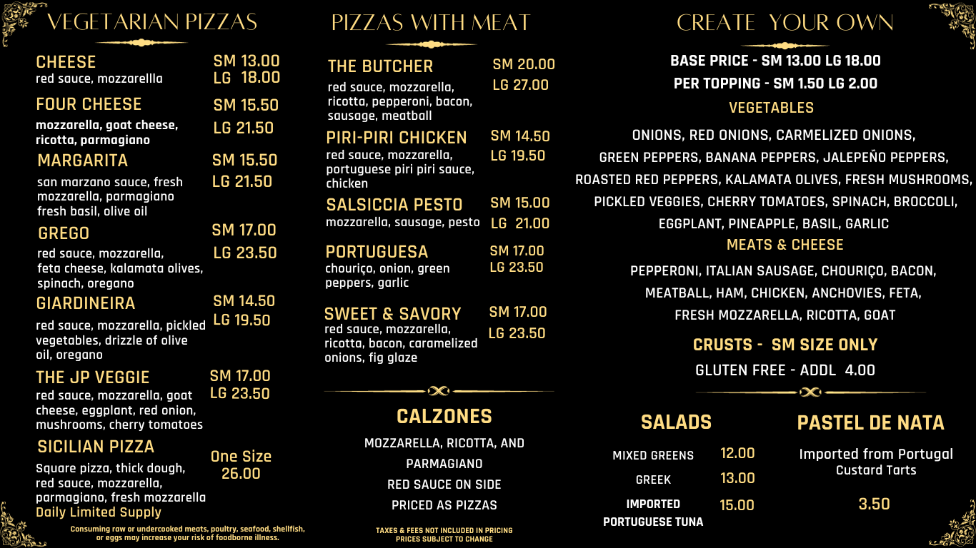 Mario's Menu