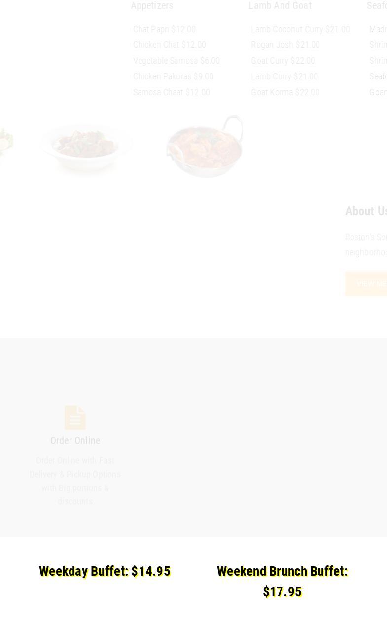 Indo Yums Boston Menu