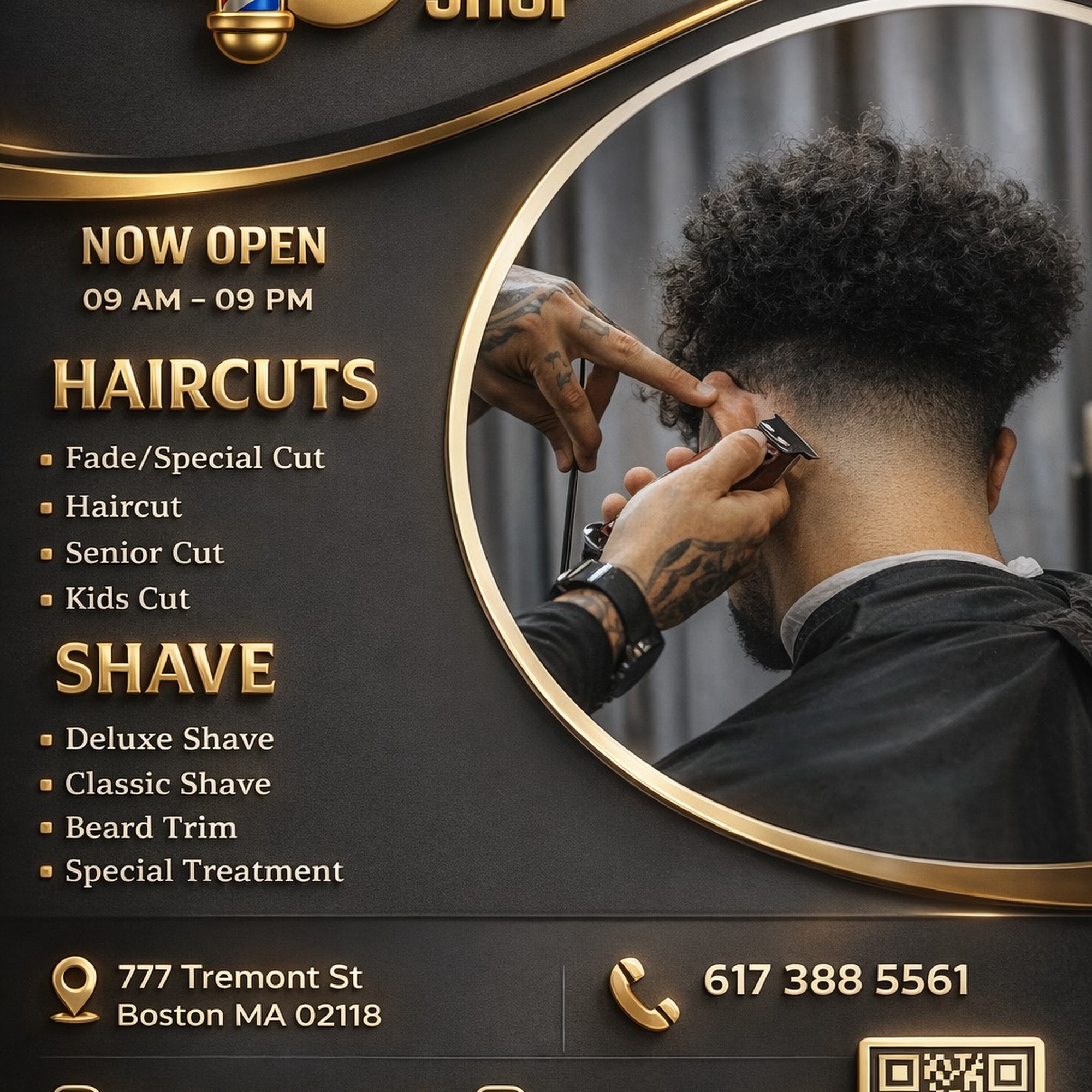 777 Barber Shop 777 Tremont St, Boston Massachusetts 02118