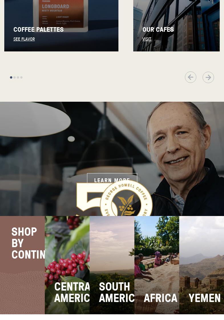 George Howell Coffee Menu