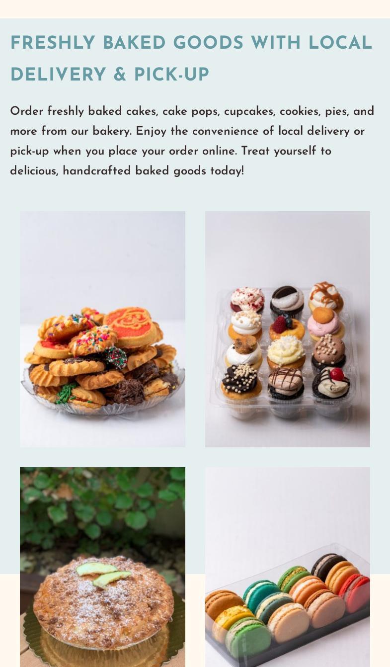 Mia's Brooklyn Bakery Menu