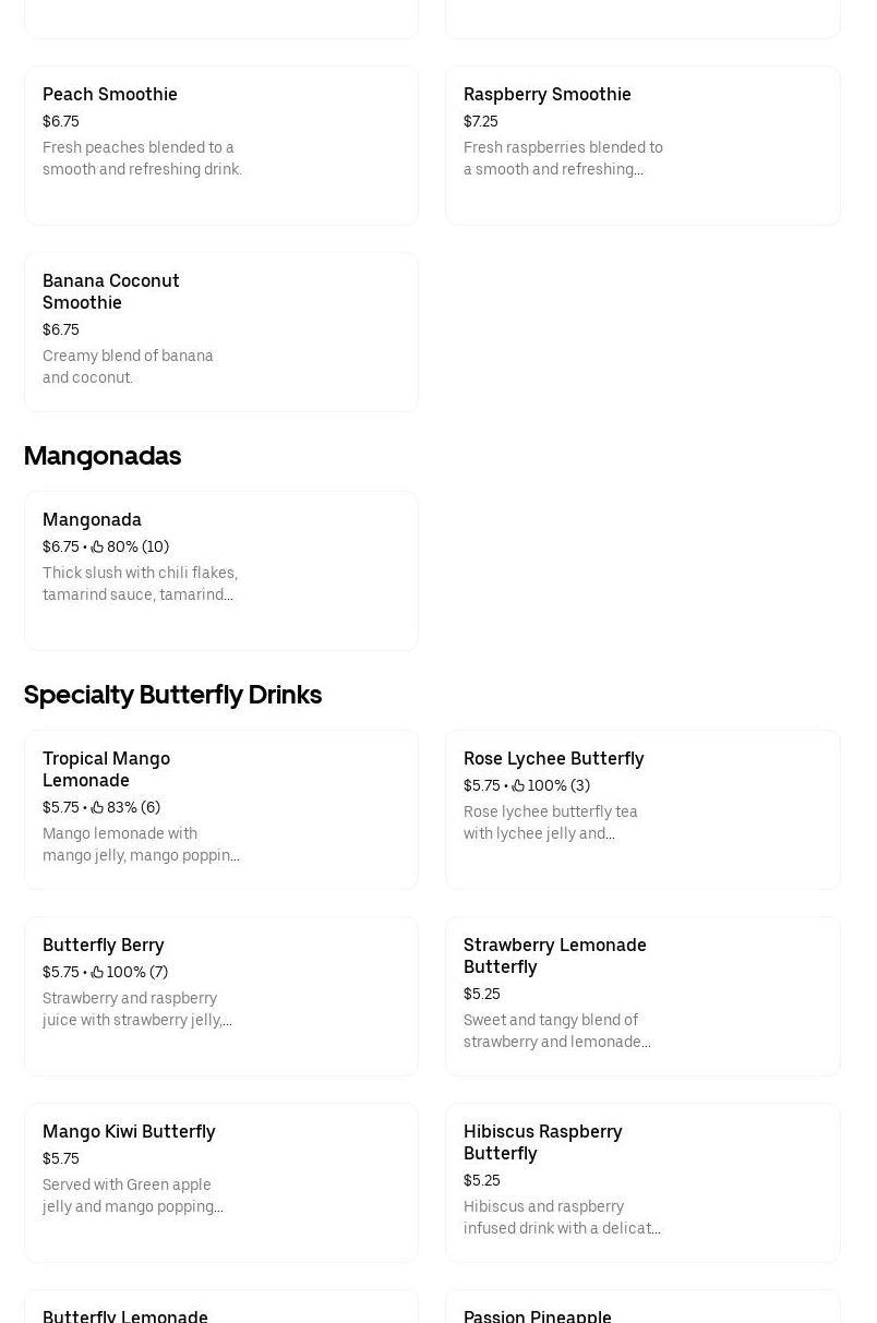 Sweet Sip Braintree Menu