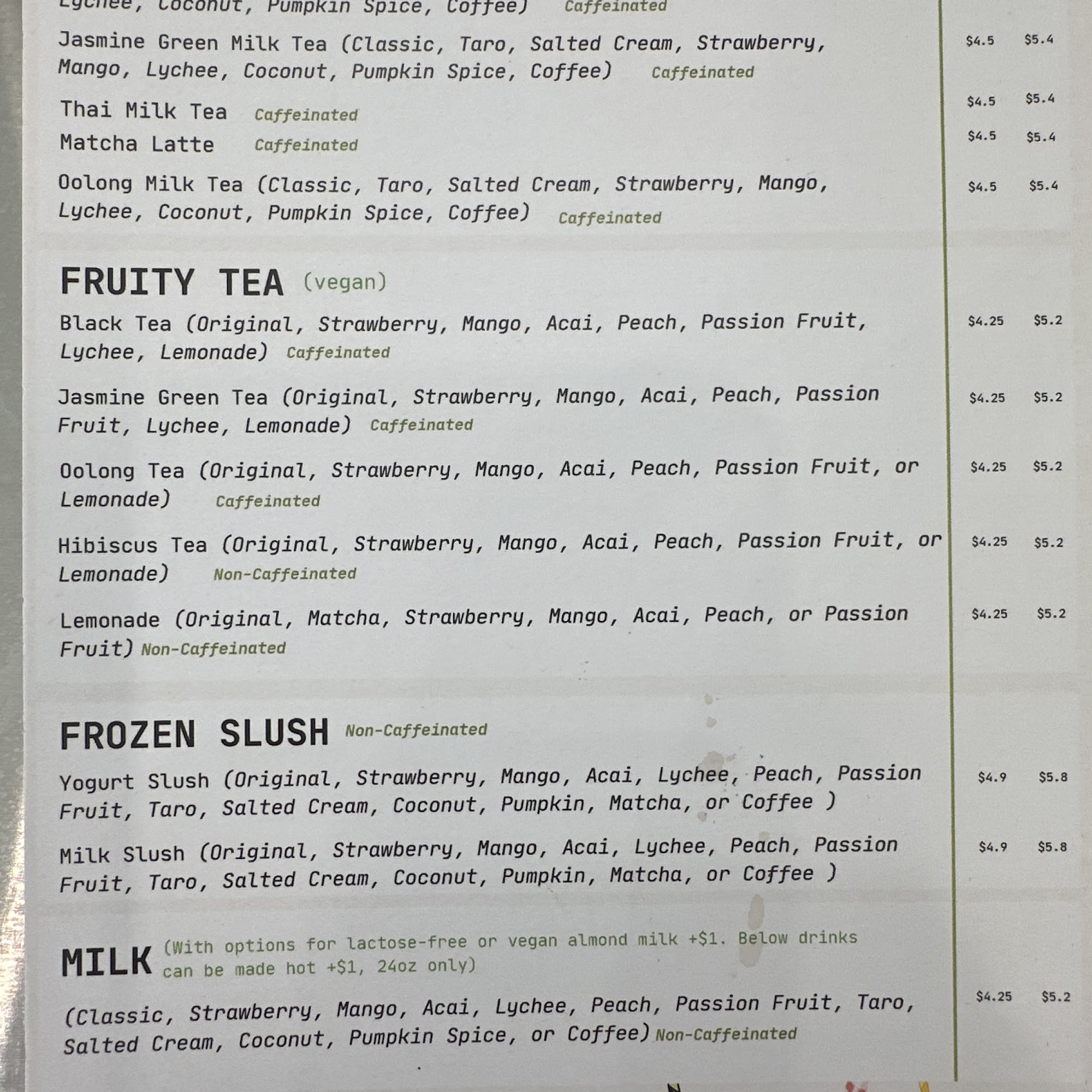 RiceBurg Brookline Menu