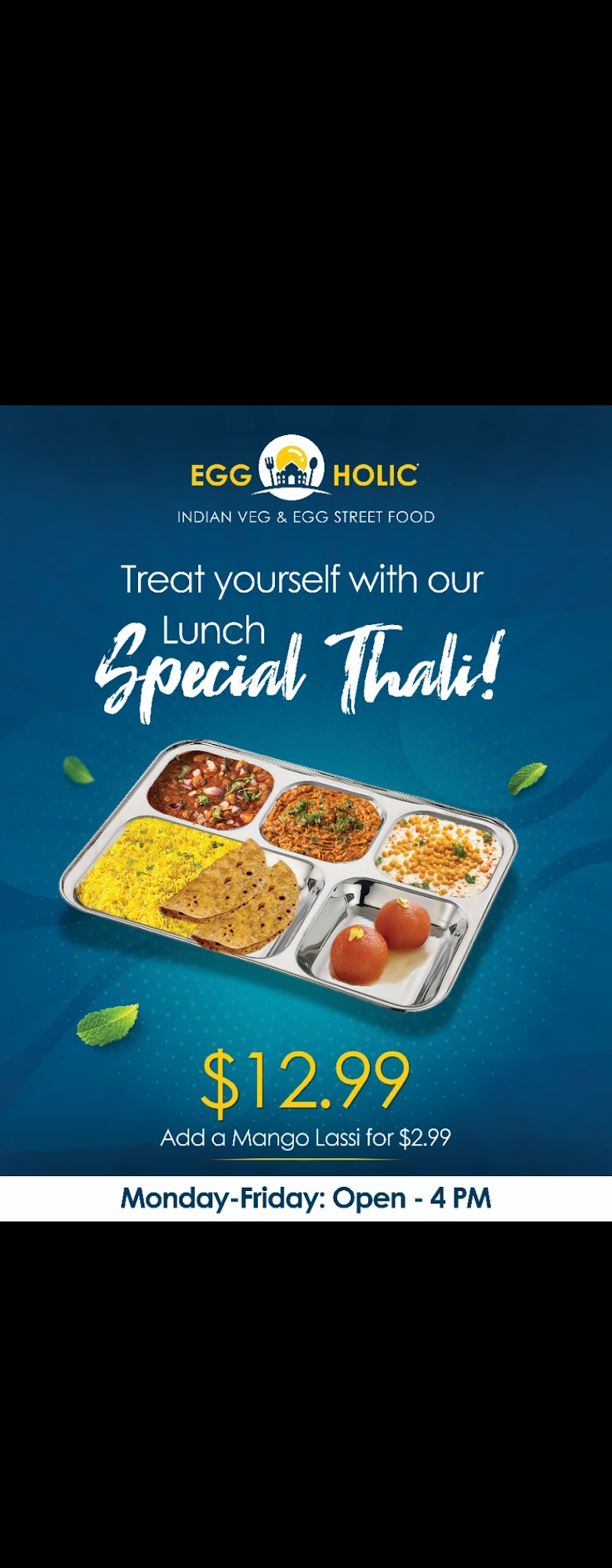 Eggholic - Indian Veg & Egg Street Food Menu