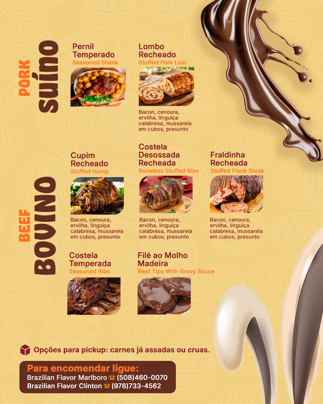Brazilian Flavor Bakery Menu