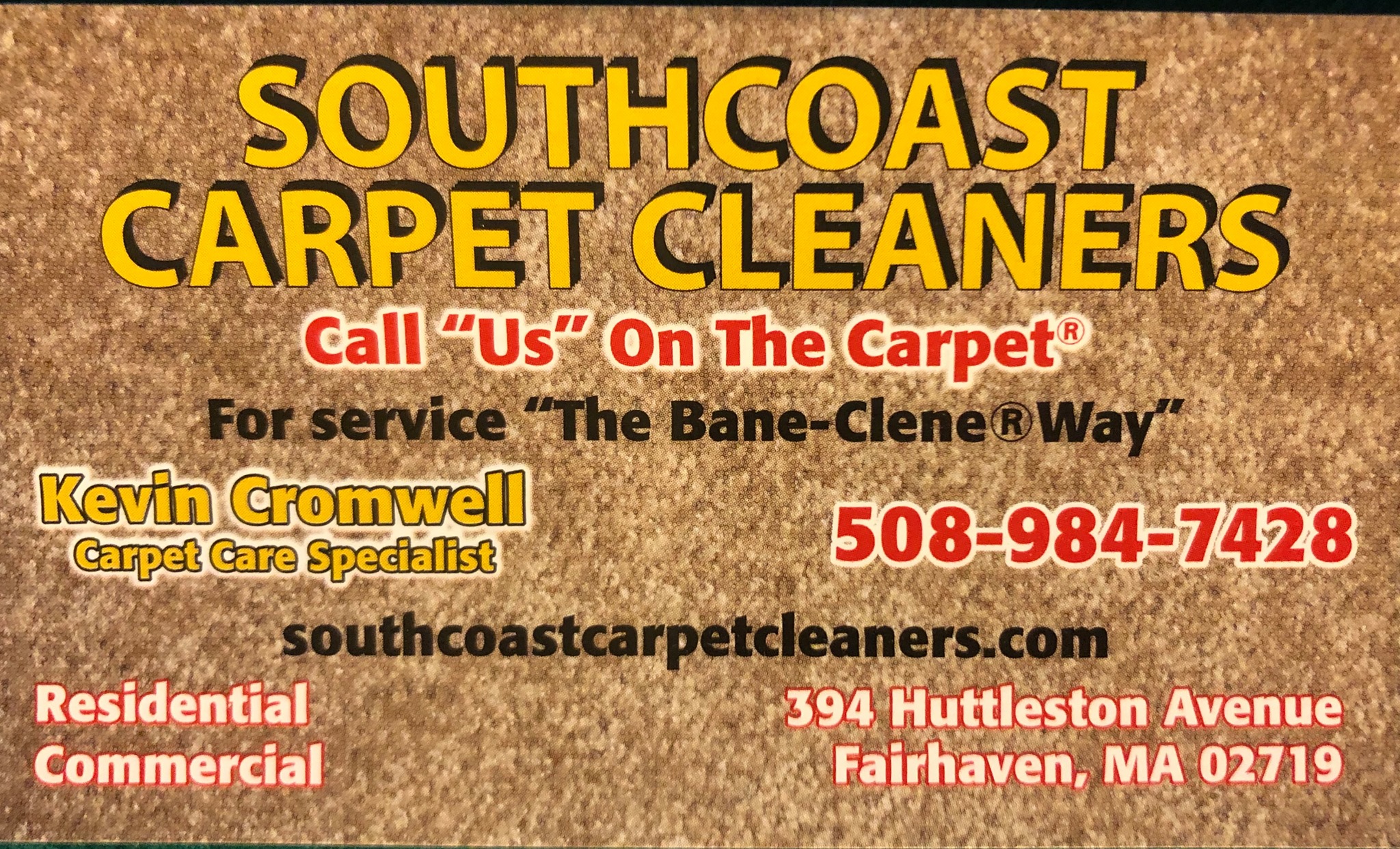 Southcoast Carpet Cleaners 394 Huttleston Ave, Fairhaven Massachusetts 02719
