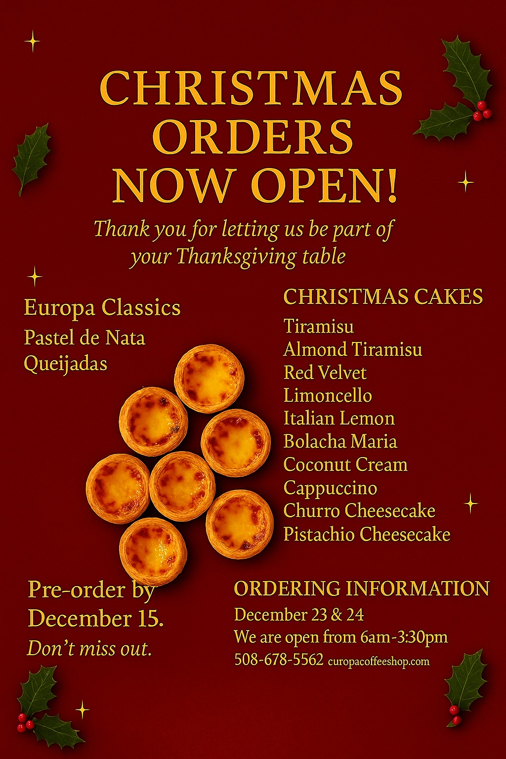 Europa Pastries & Coffee Shop Fall River