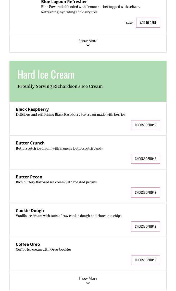 Murphy’s Eats & Treats Menu