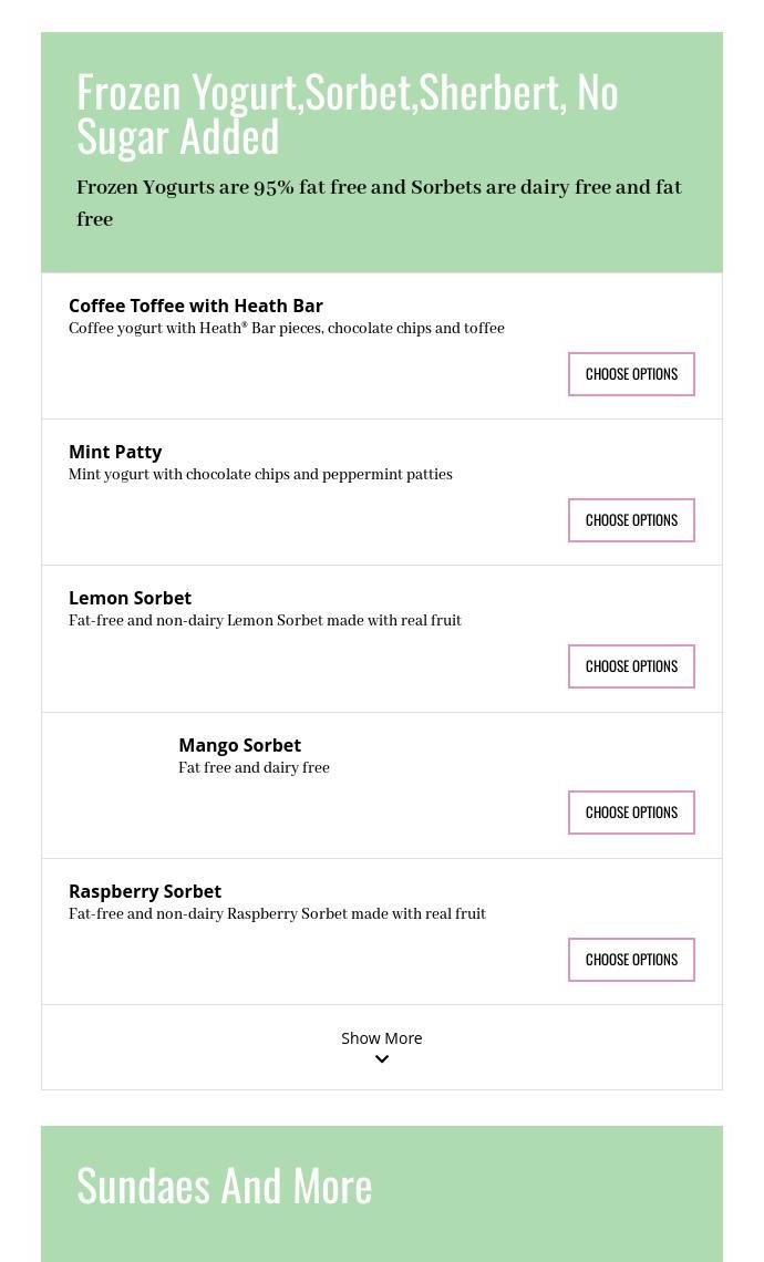 Murphy’s Eats & Treats Menu