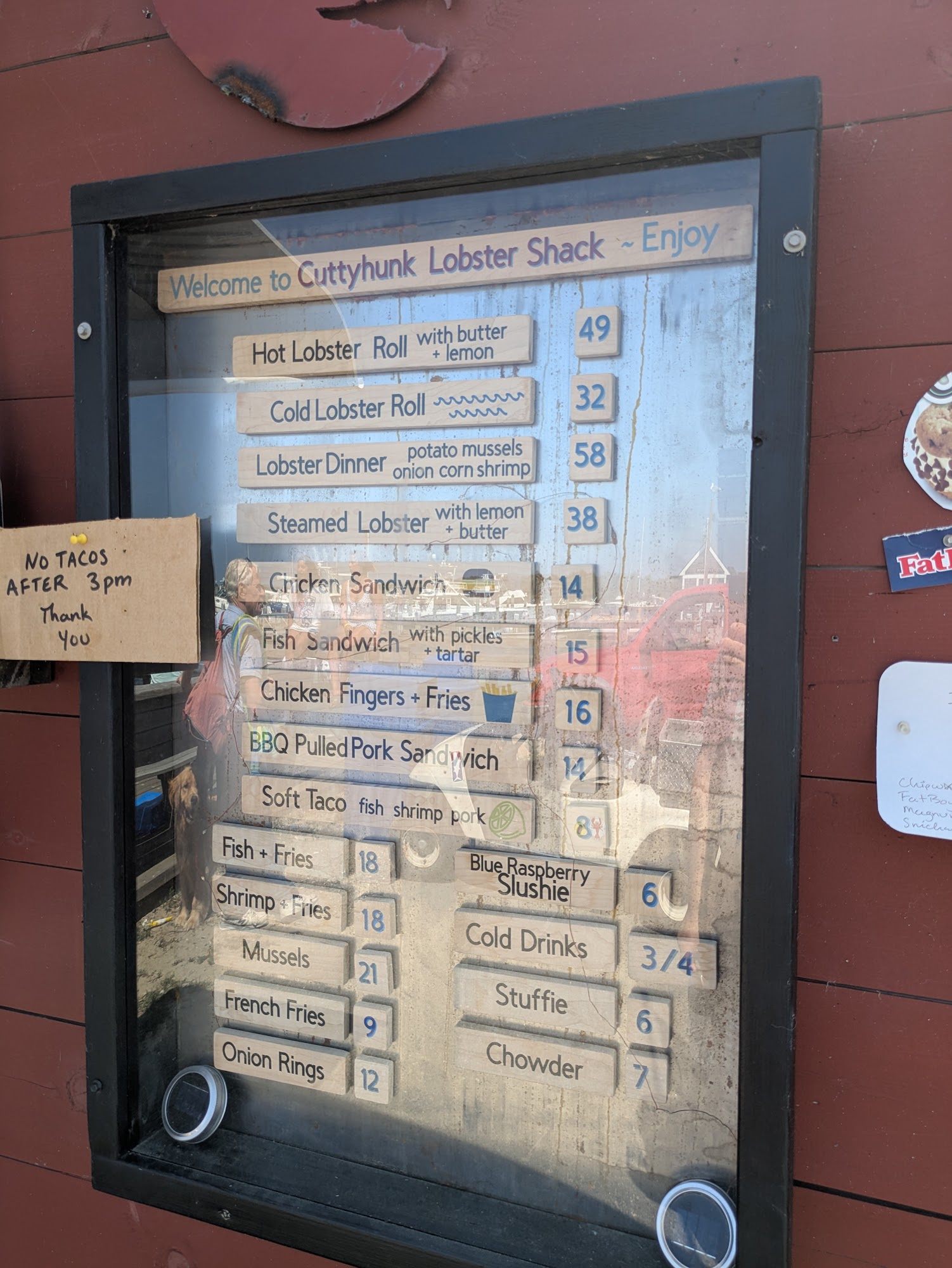 Cuttyhunk Lobster Shack Menu