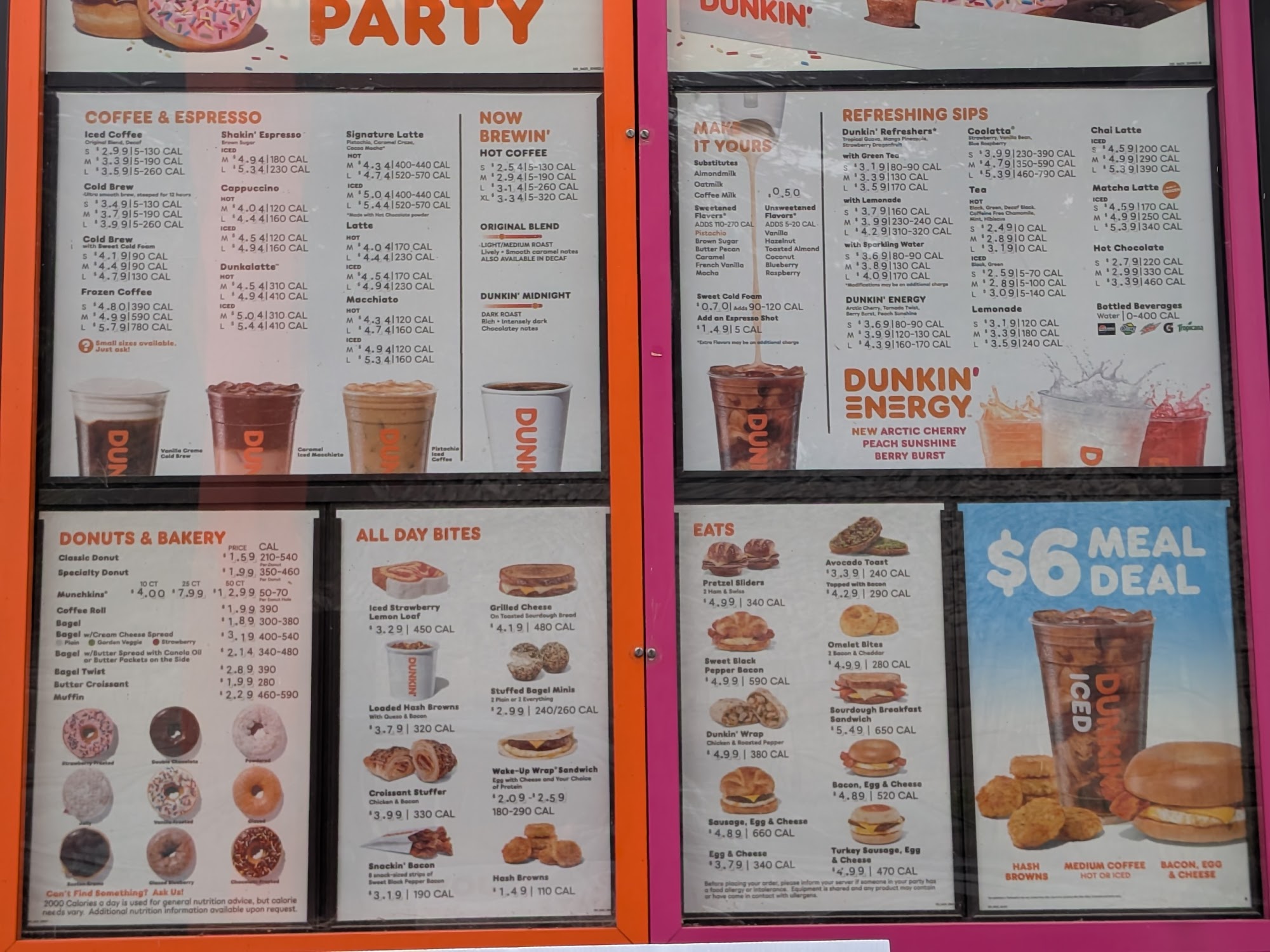 Dunkin' Menu
