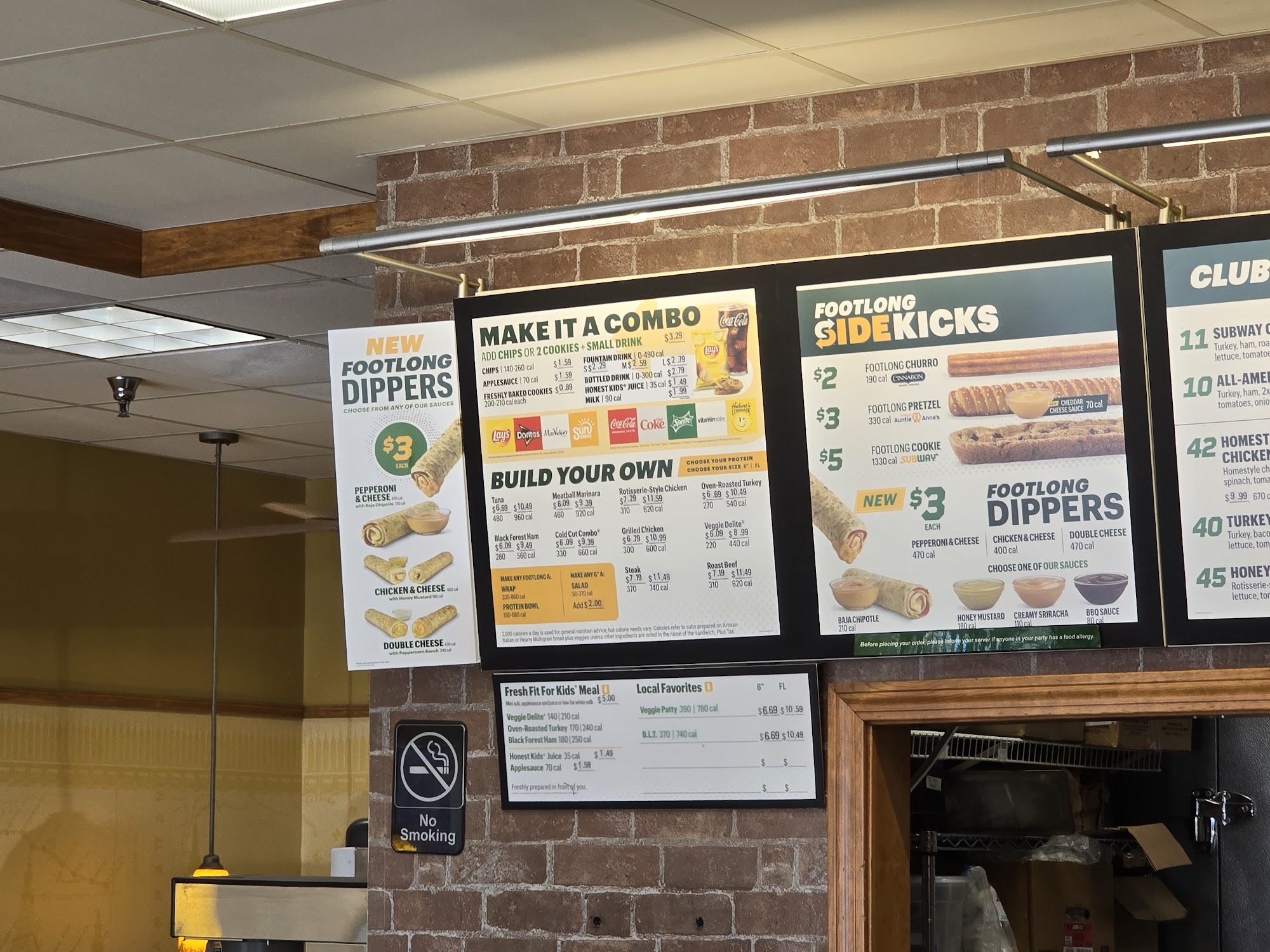 Subway Menu