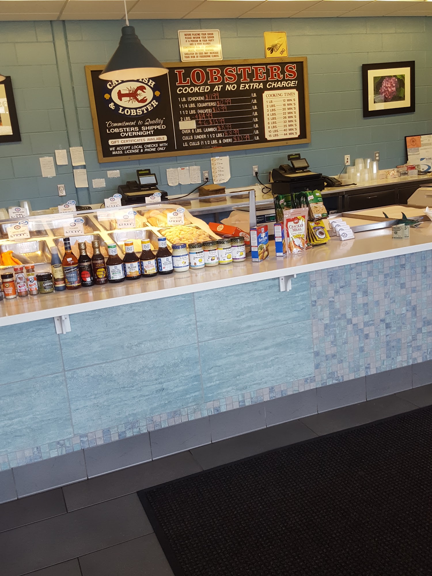 Cape Fish and Lobster Menu