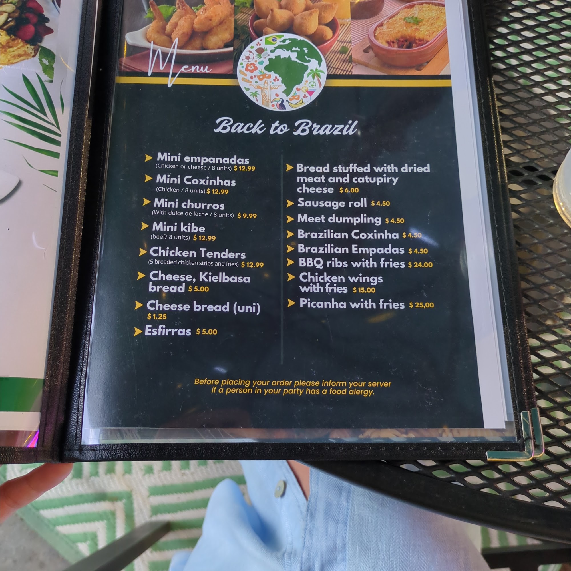 Back to Brazil Menu