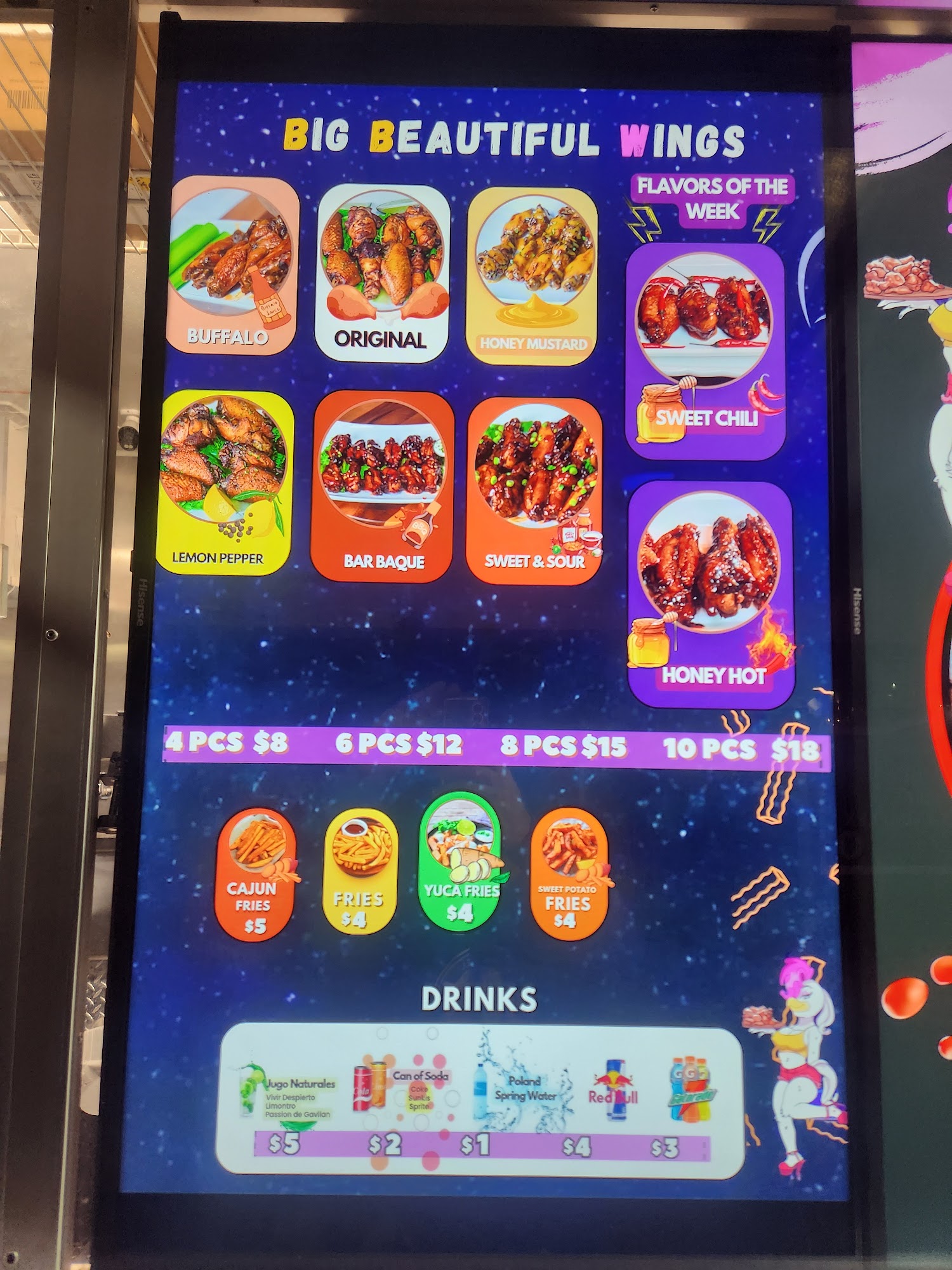 Big Beautiful wings Menu