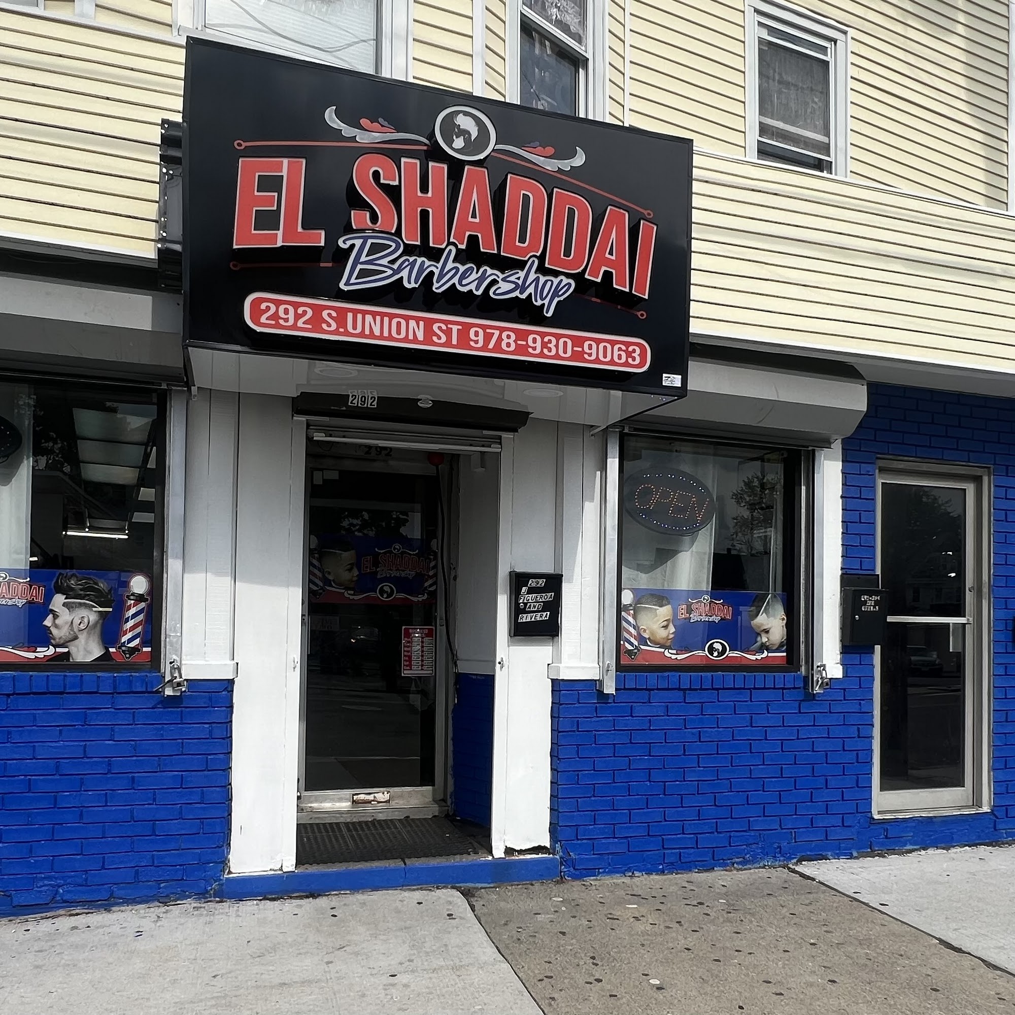El Shaddai Barbershop 292 S Union St, Lawrence Massachusetts 01843