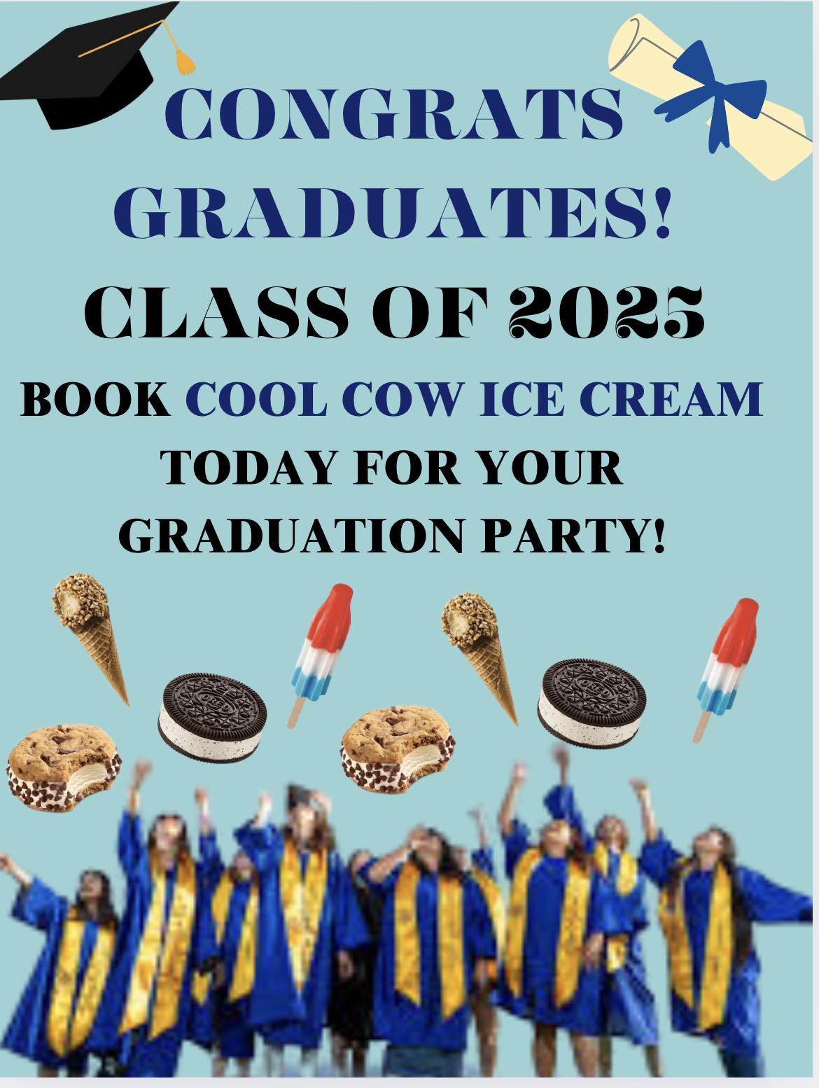 Cool Cow Ice Cream Menu