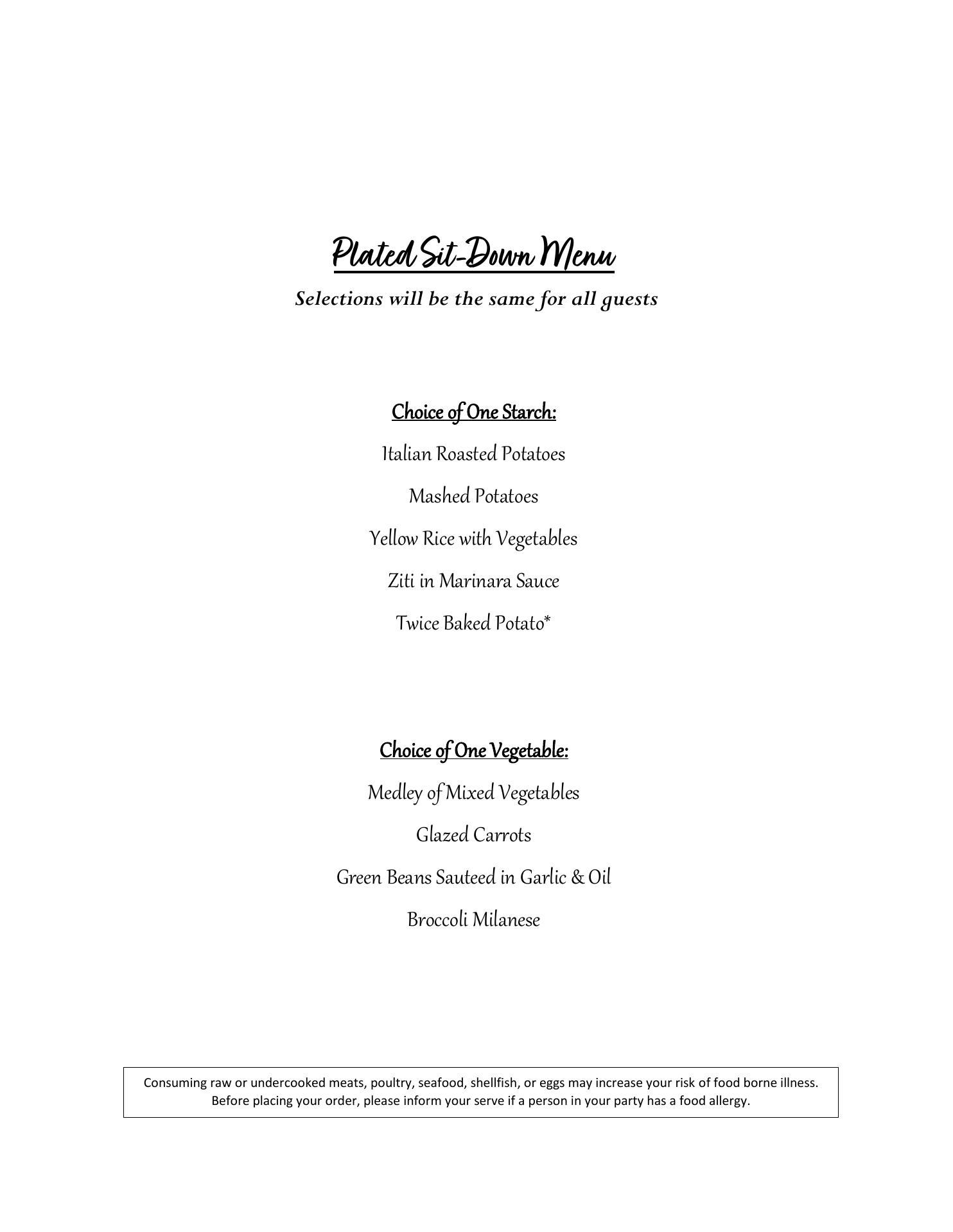 Anthony's Malden Menu