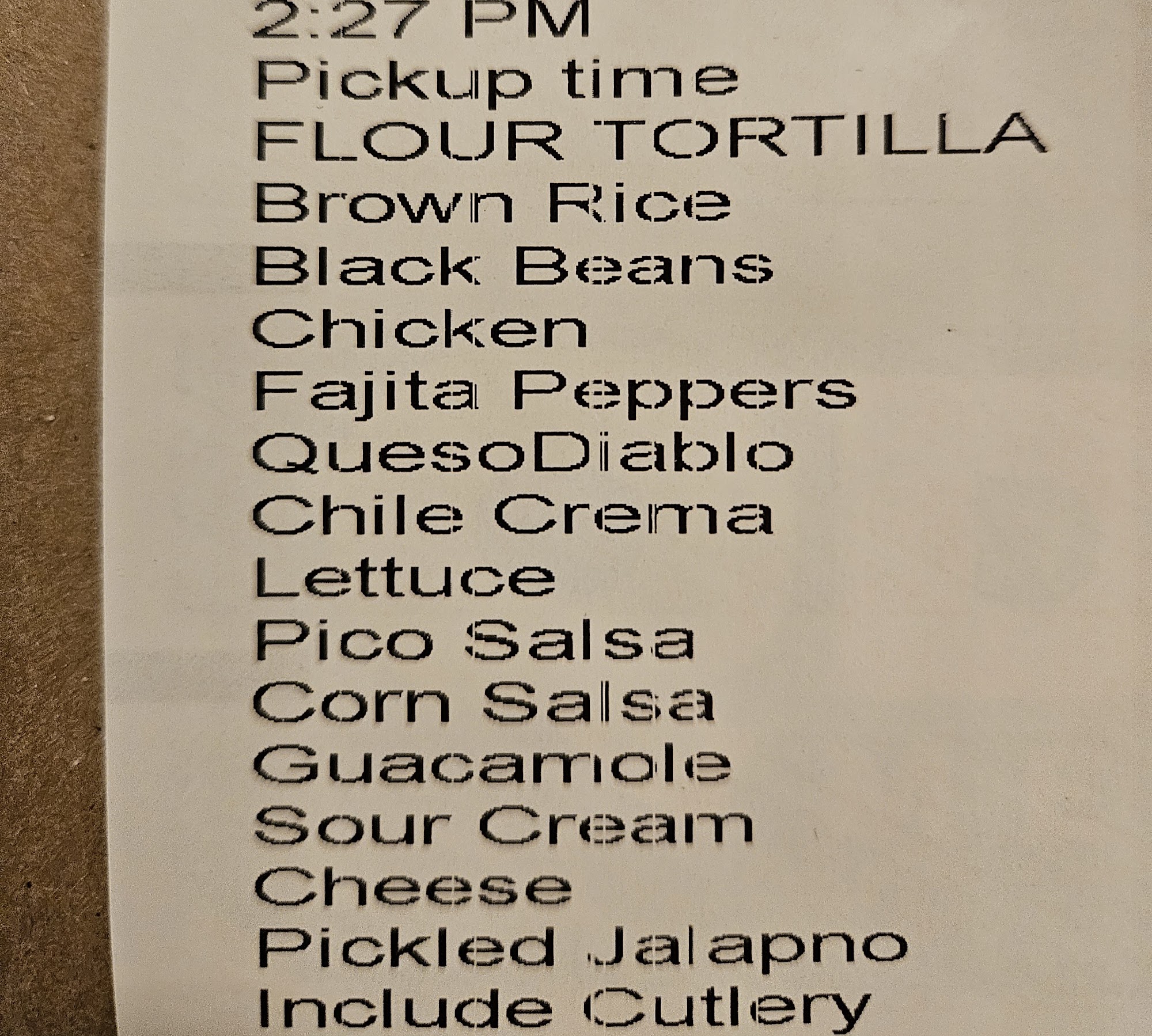 QDOBA Mexican Eats Menu