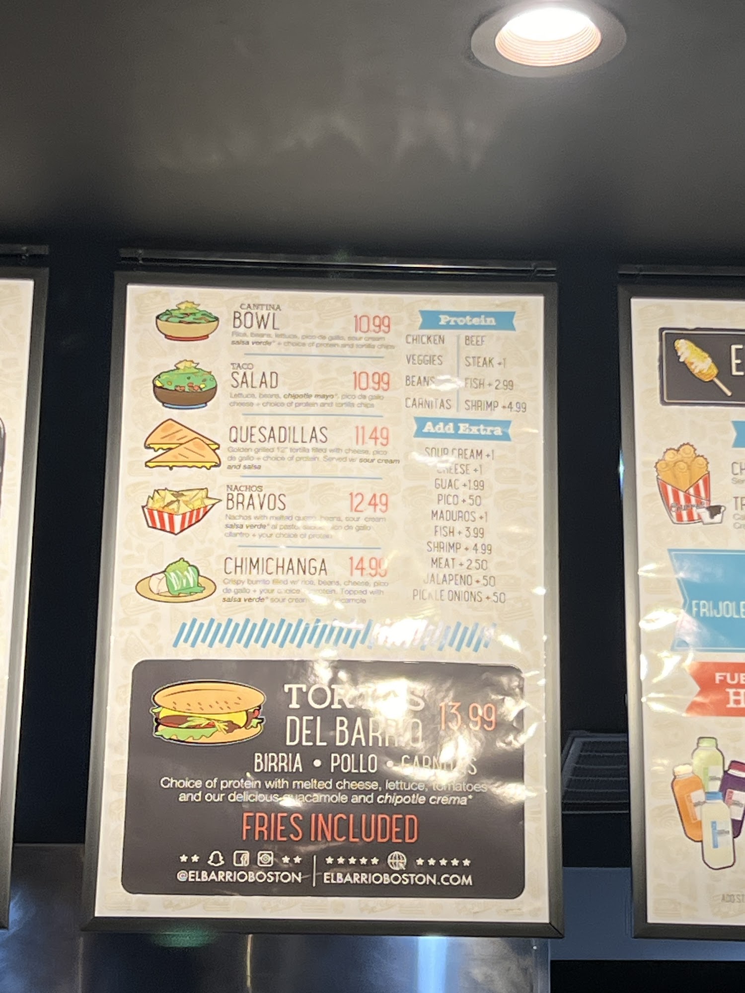 El Barrio Mexican Grill Menu