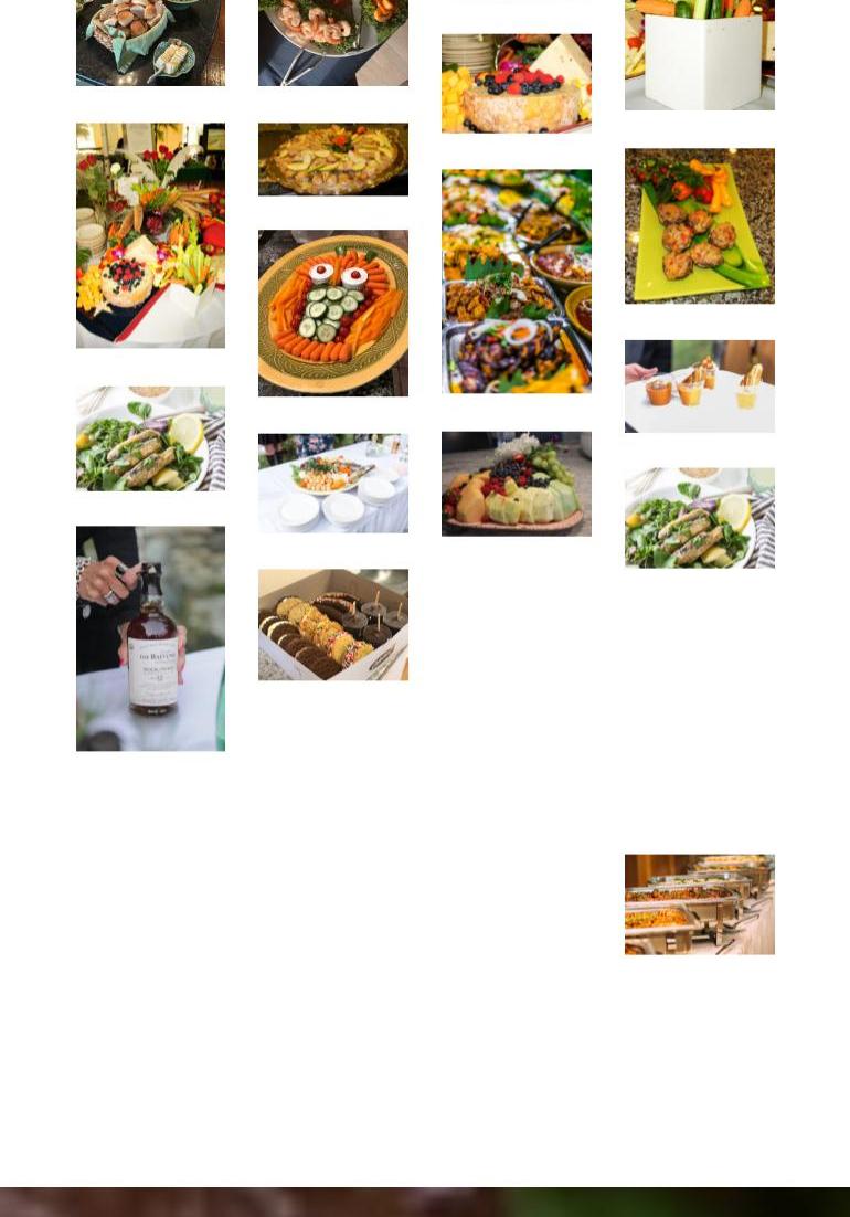 Pauline's Catering and Staffing Menu
