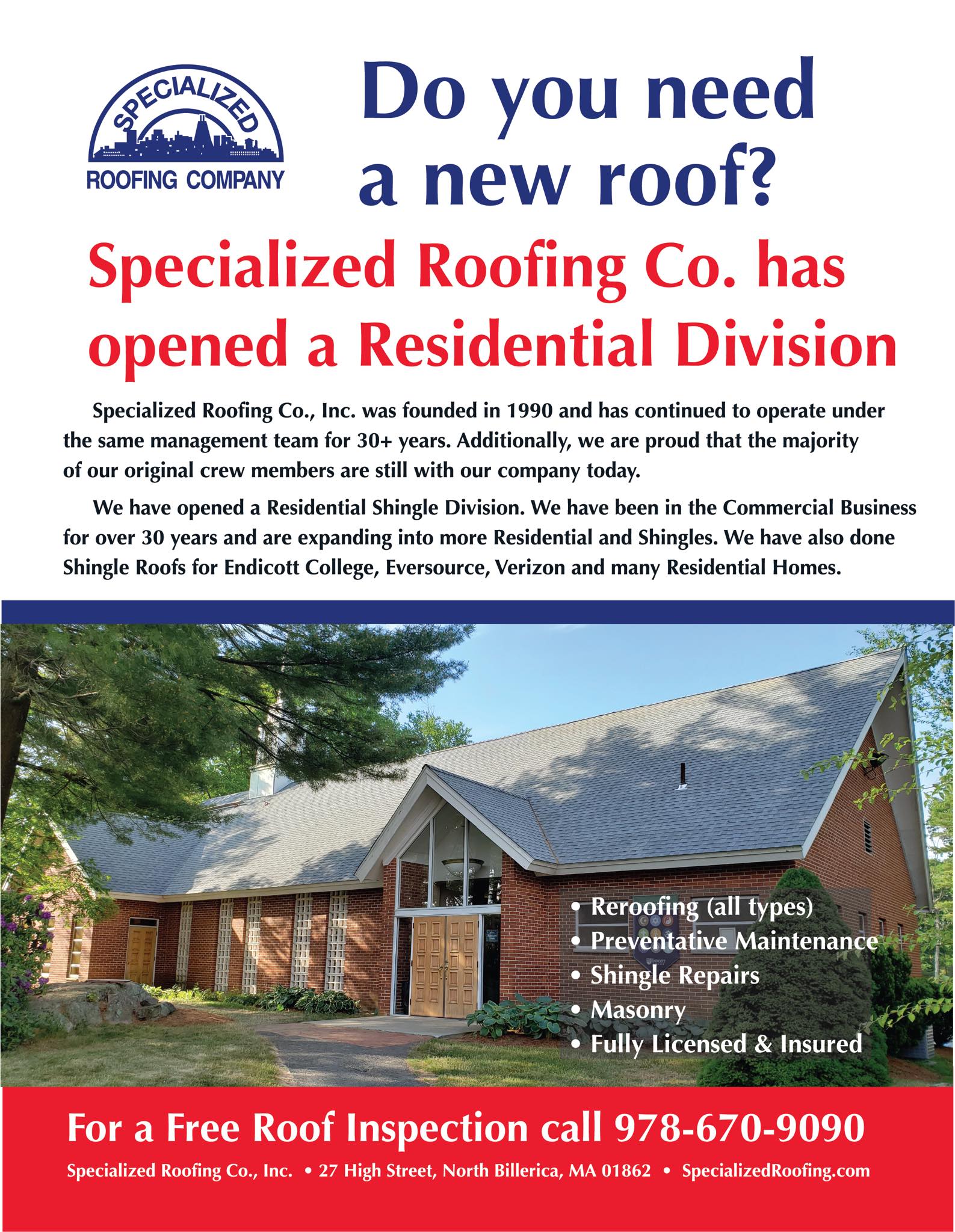 Specialized Roofing Co