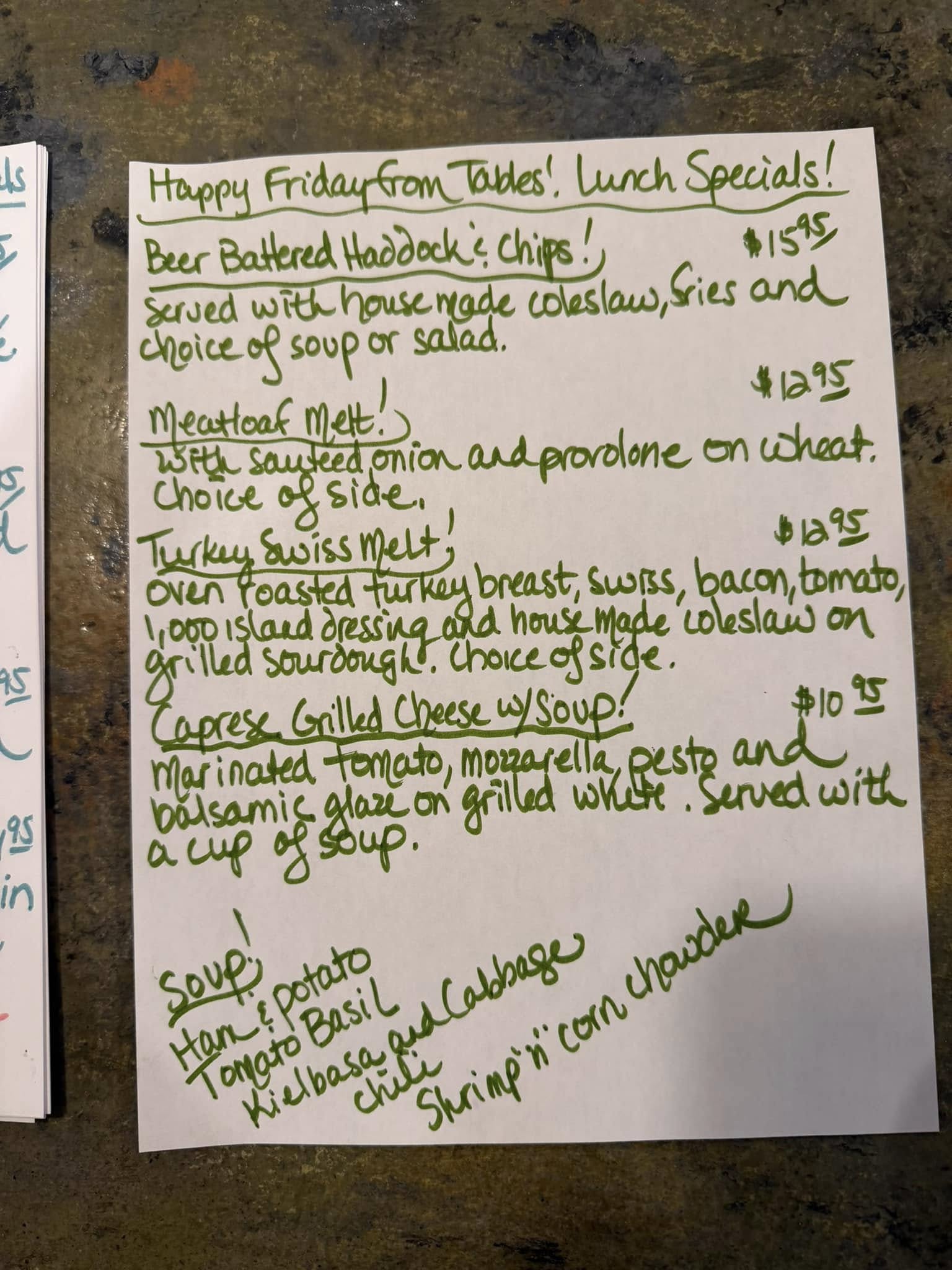 Tables at the Farm Palmer