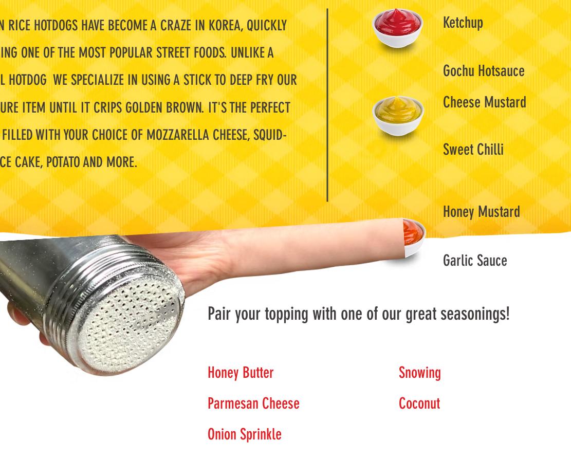 Oh K-Dog & Egg Toast Menu