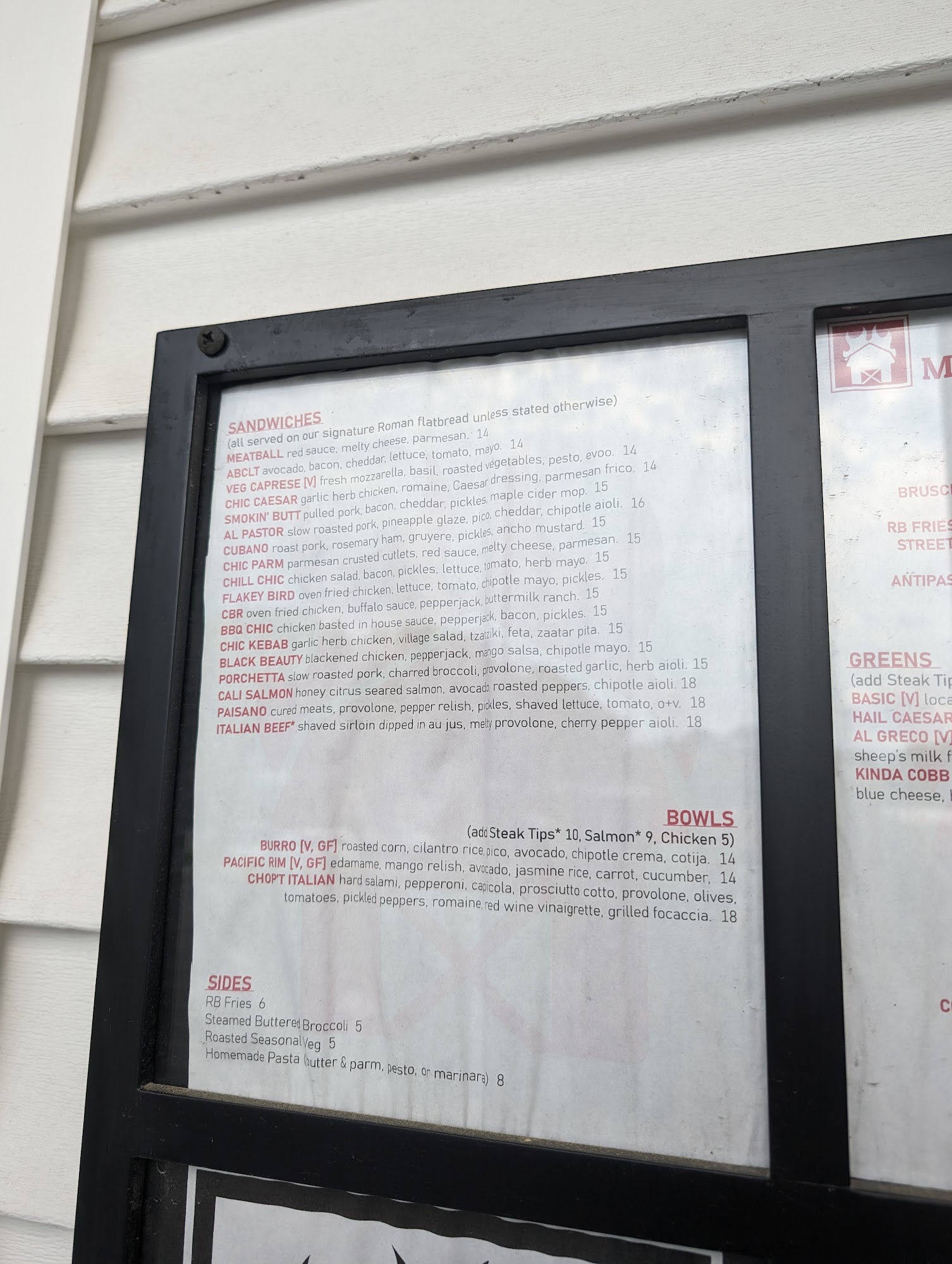 Rehoboth Baking Co Menu